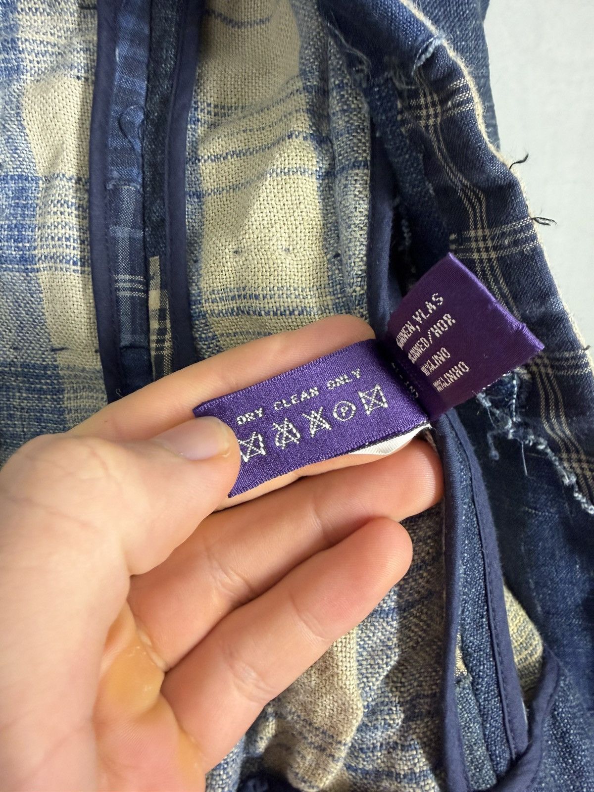 Ralph Lauren Ralph Lauren Collection Purple Linen Country Patched Blazer Size S / US 4 / IT 40 - 14 Thumbnail