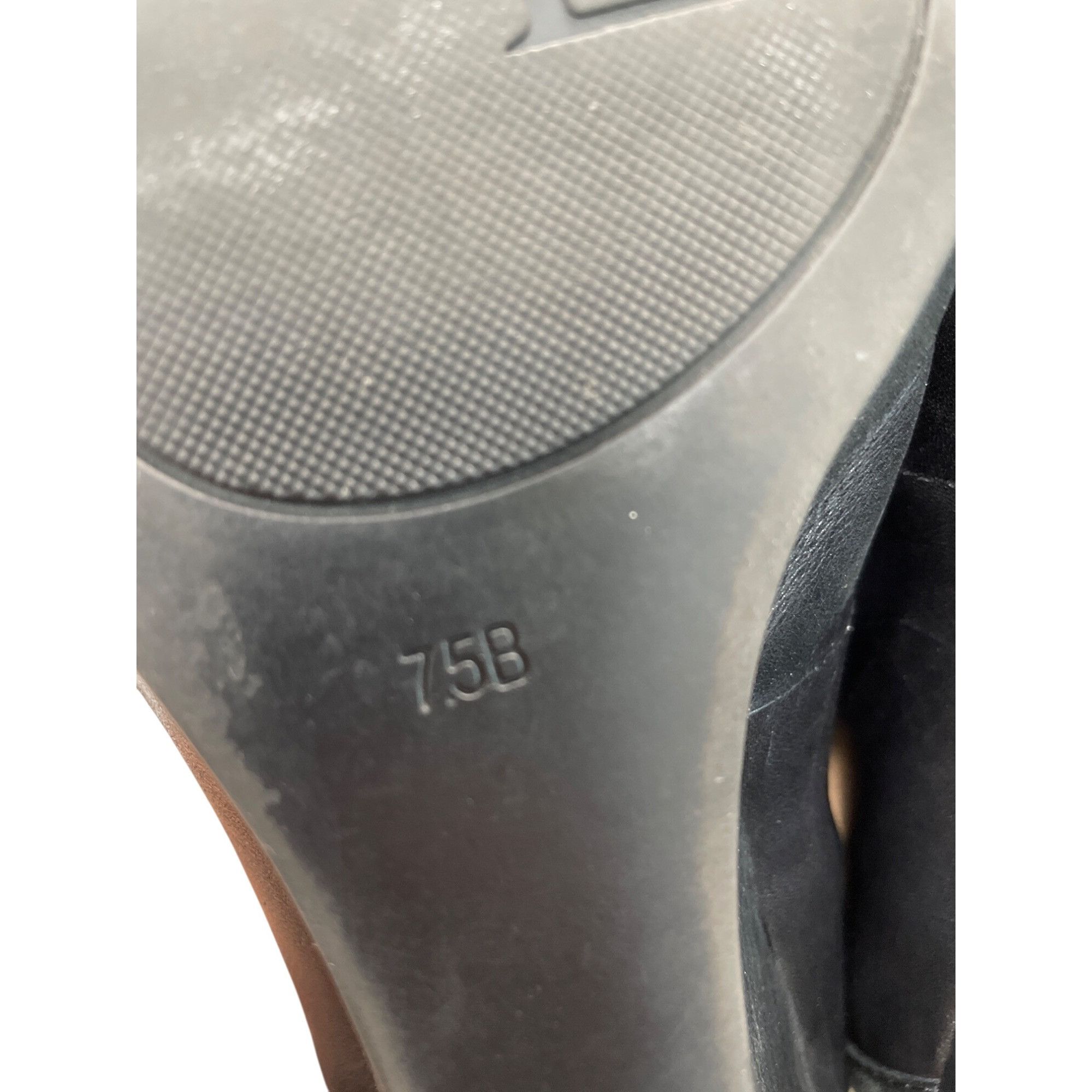 Ralph Lauren Ralph Lauren Lauren Womens Black Leather Wedge Heels Size 7. Size US 7.5 / IT 37.5 - 6 Thumbnail