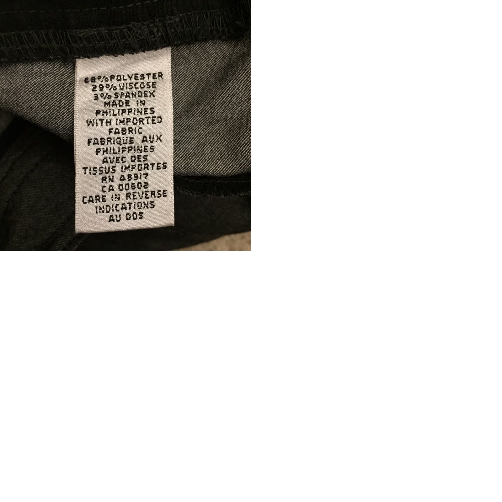 Calvin Klein Calvin Klein Dress Pants Womens Size 8 Gray Straight Leg Polyester Blend 30x33 Size 30" / US 8 / IT 44 - 9 Thumbnail