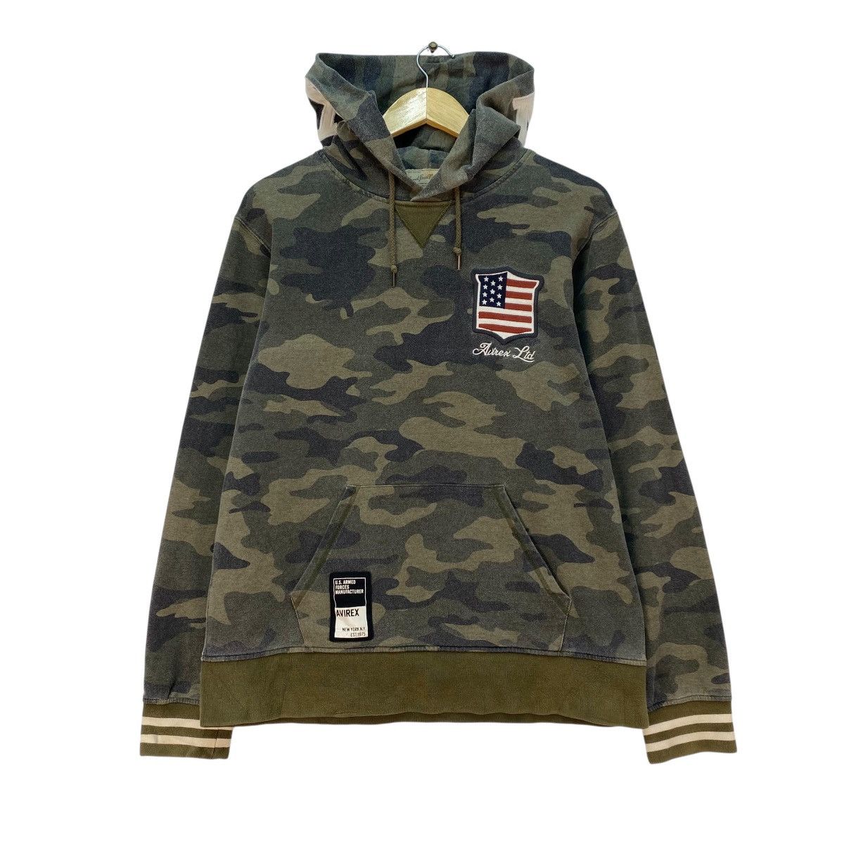 Avirex 💥Vintage Avirex Camouflage Hoodie Pullover Sweatshirt Jacket Size US M / EU 48-50 / 2 - 1 Thumbnail
