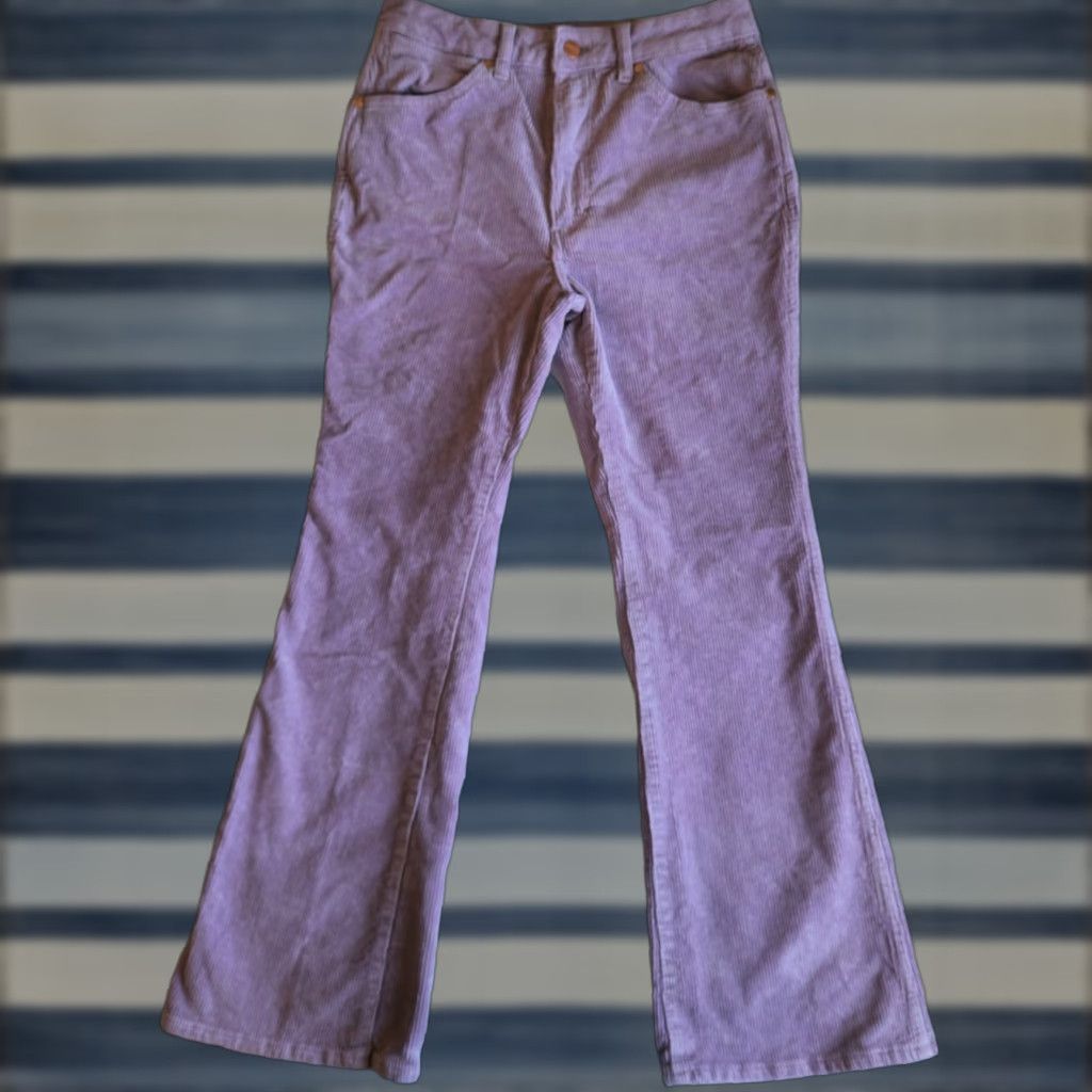 Wrangler Wrangler Women's Corduroy Purple Westward High Rise Bootcut 29/30 Pants Womens Jeans Size 29" - 1 Thumbnail