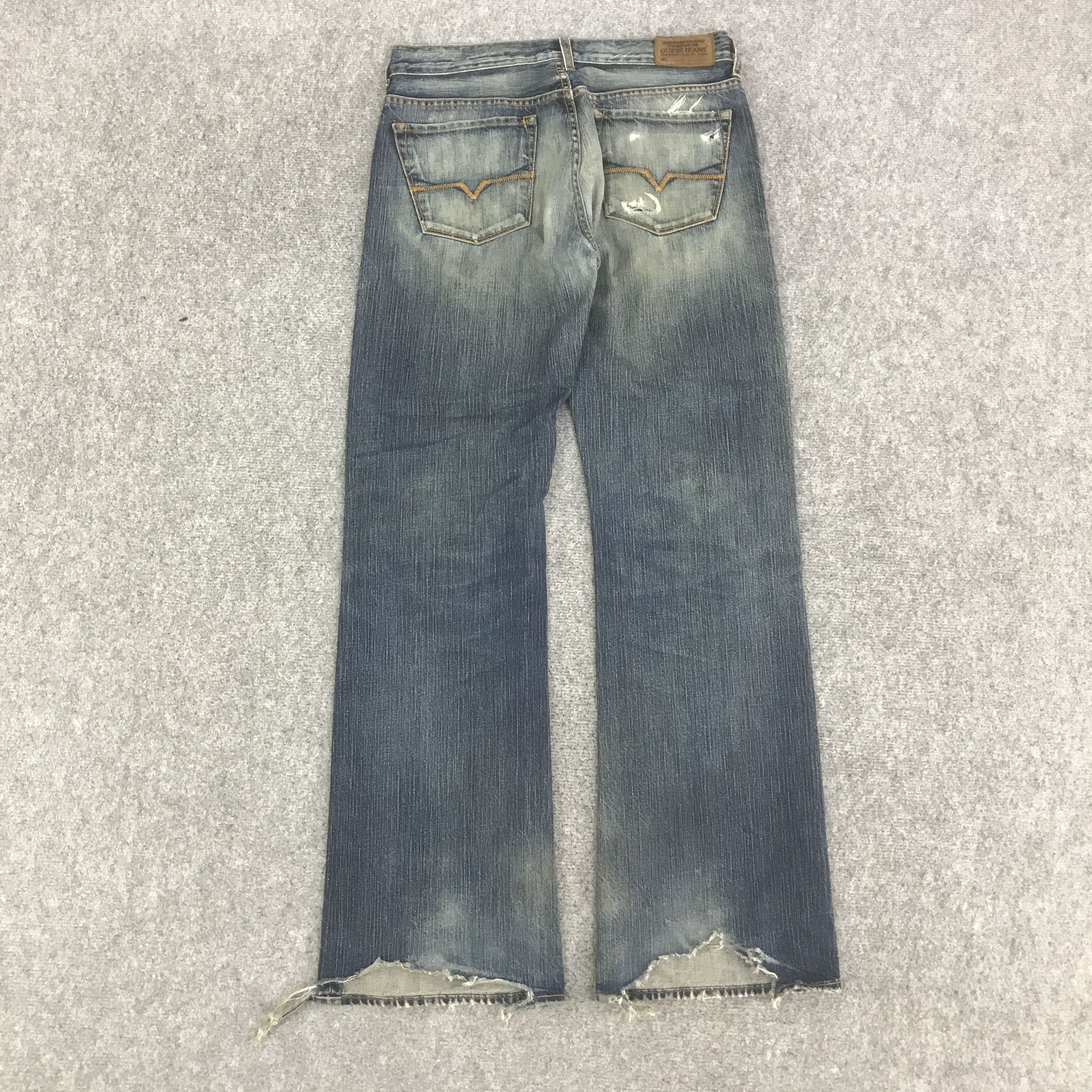 Guess FLARE GUESS JEANS DISTRESSED DENIM K133B8 Size US 30 / EU 46 - 4 Thumbnail
