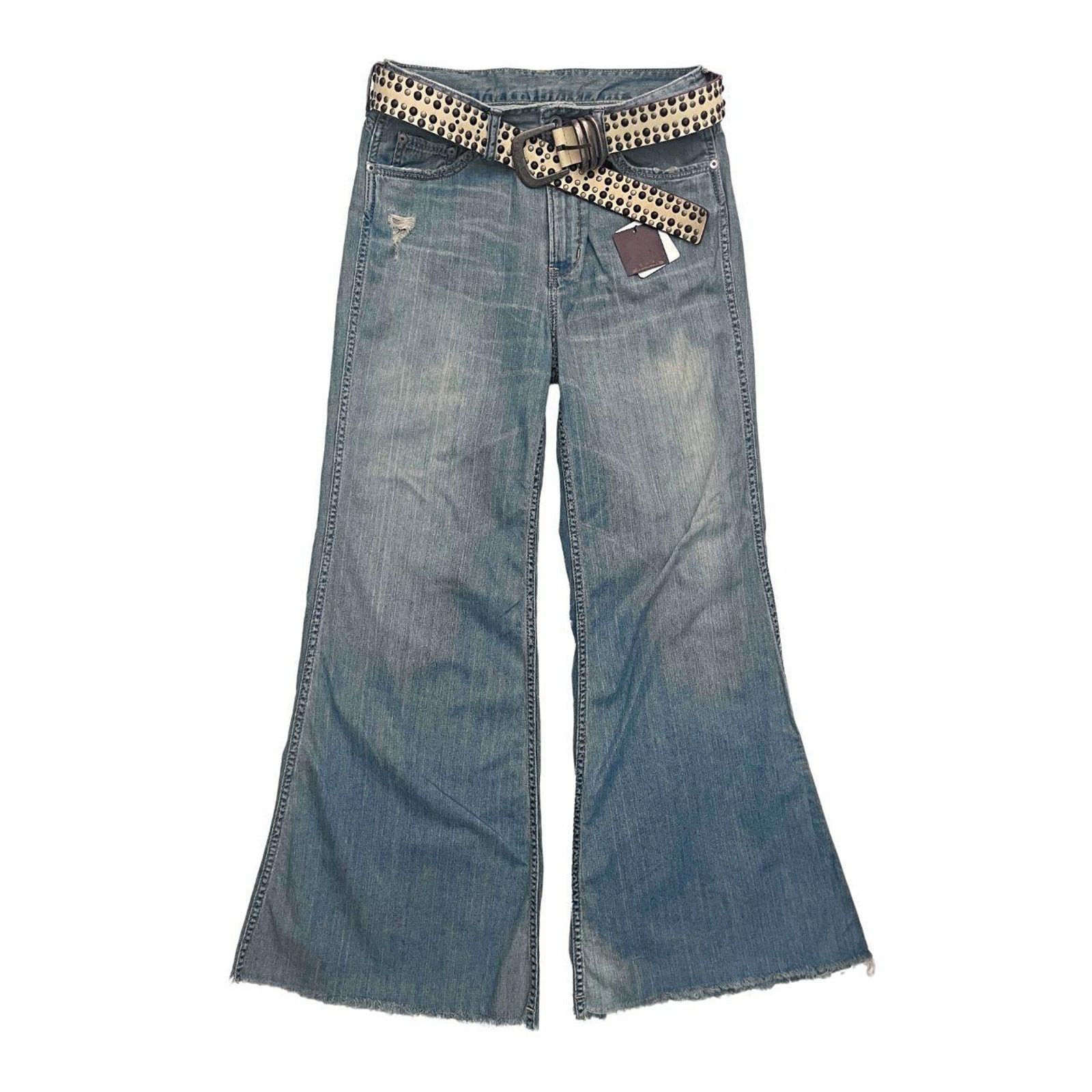 Le Grande Bleu (L.G.B.) 00s goa wide leg denim Size 28" / US 6 / IT 42 - 2 Thumbnail