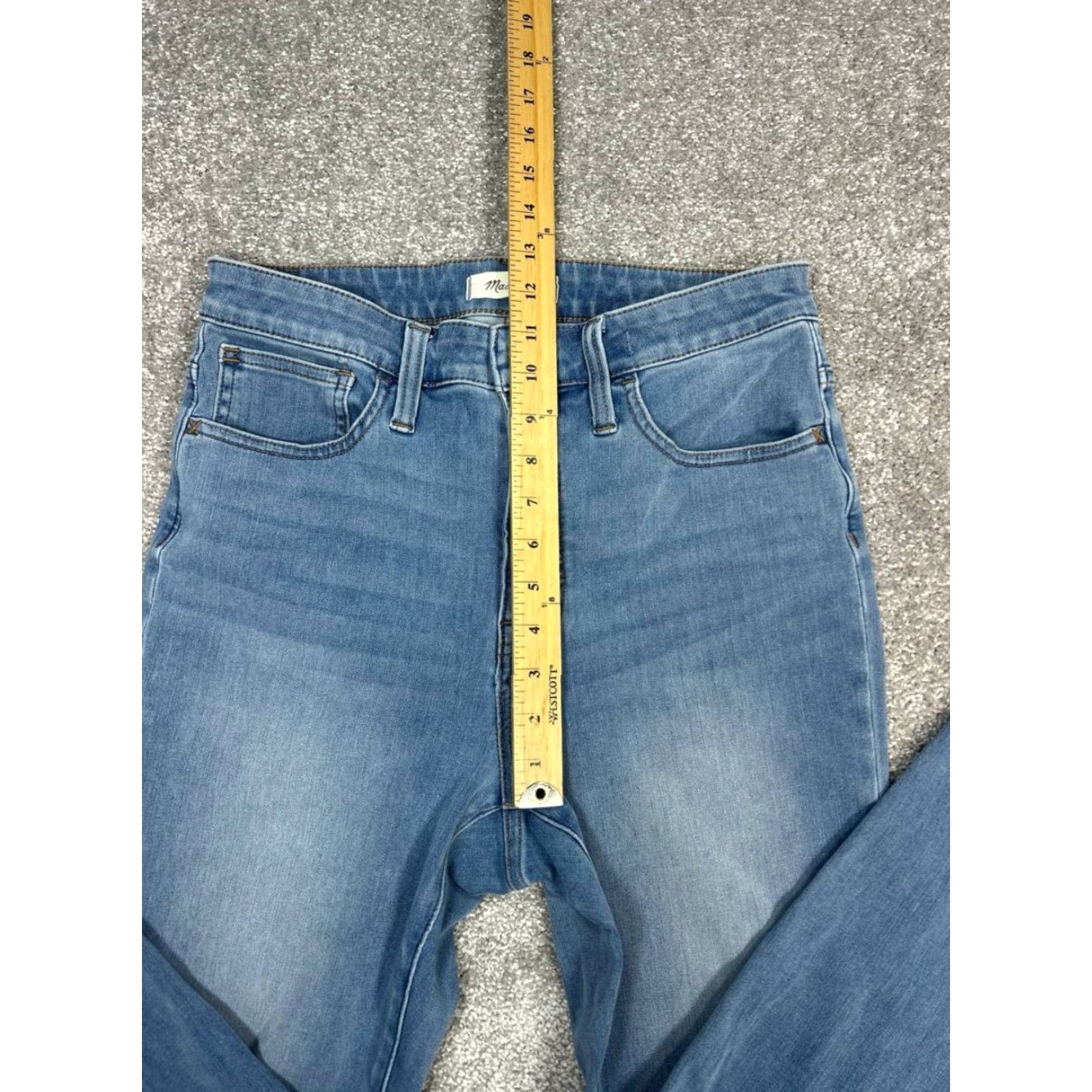 Everlane Everlane Jeans Women 29 Blue Denim Logo Cotton Spandex Curvy Roadtripper Jeggings 5-Pocket High Rise Regular Inseam 26" Vintage No Size 29" - 5 Thumbnail