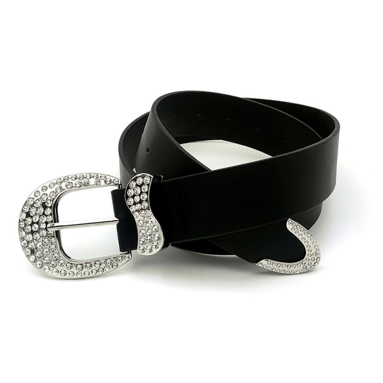 Other Black Rhinestone Buckle Belt Size ONE SIZE - 1 Thumbnail