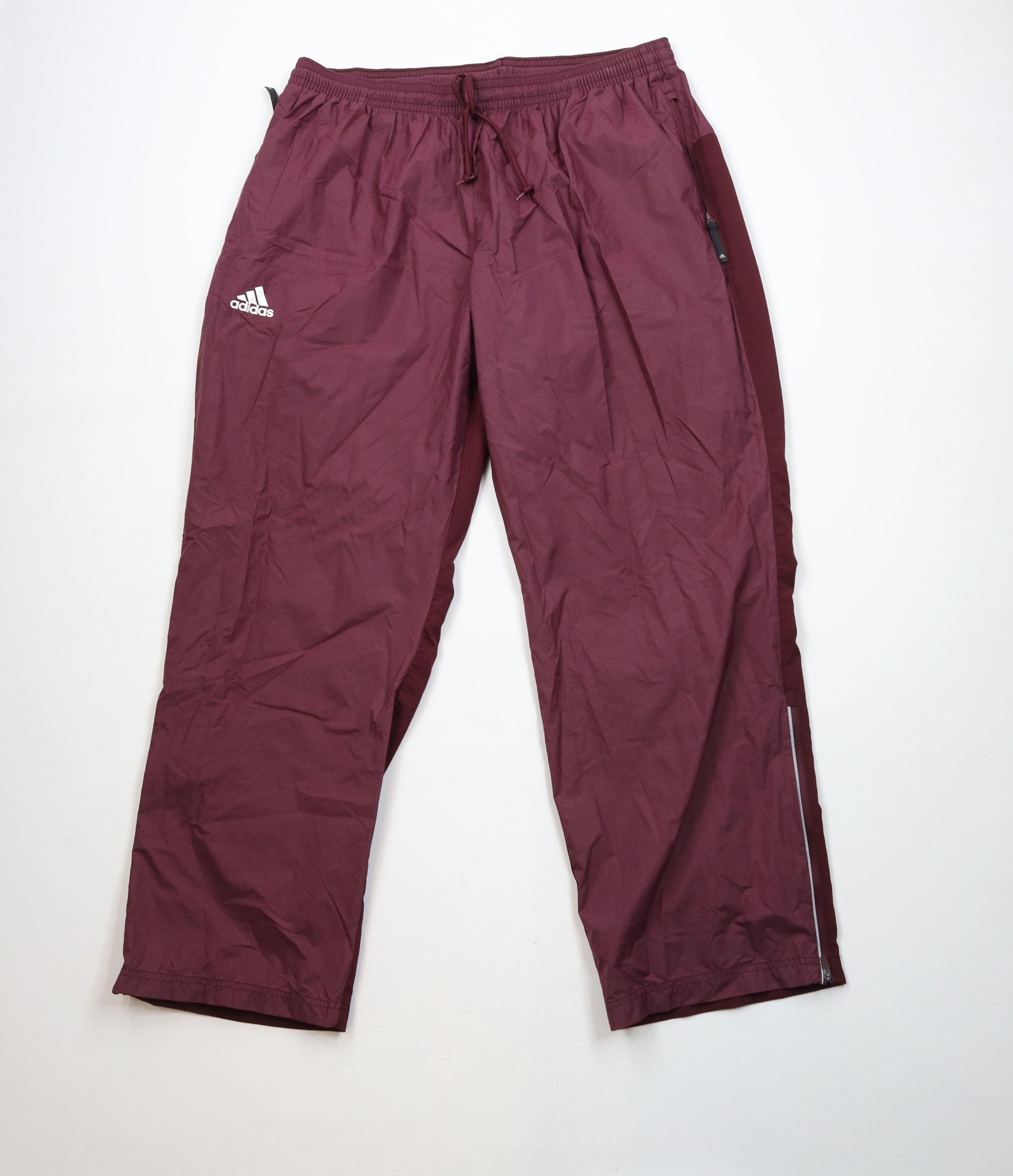 Adidas × Vintage Vintage Y2K Adidas Out Reflective Wide Leg Windbreaker Pants Size US 40 / EU 56 - 1 Thumbnail