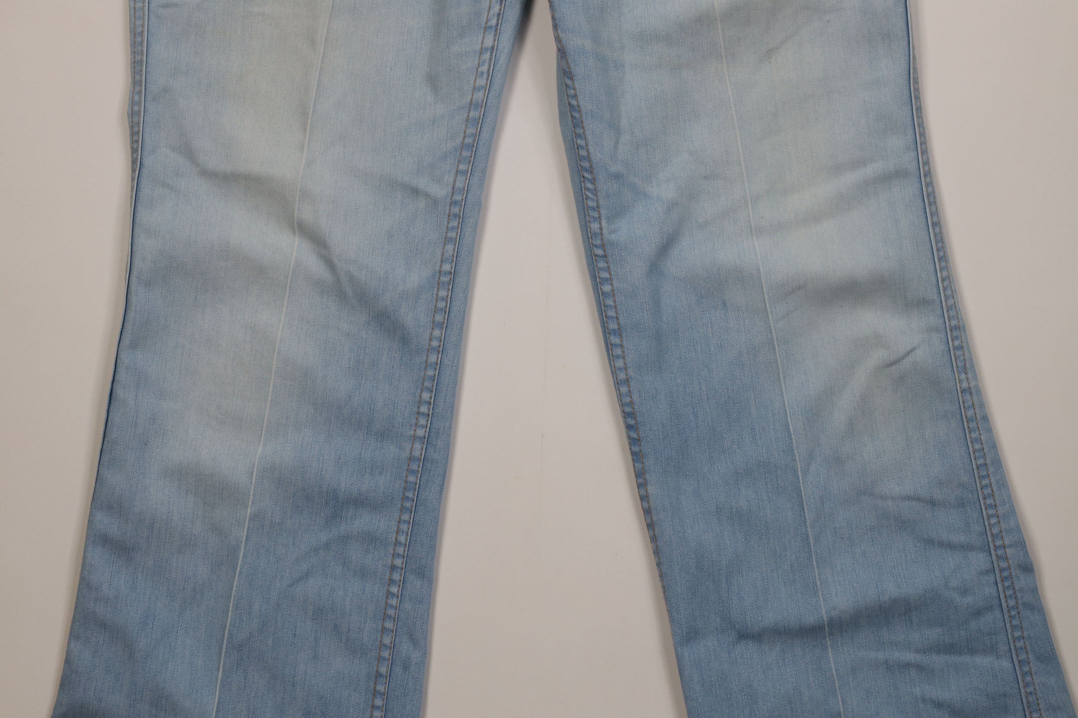 Levi's Vintage 70s Levis Orange Tab Bell Bottoms Jeans Blue USA Size US 38 / EU 54 - 3 Thumbnail