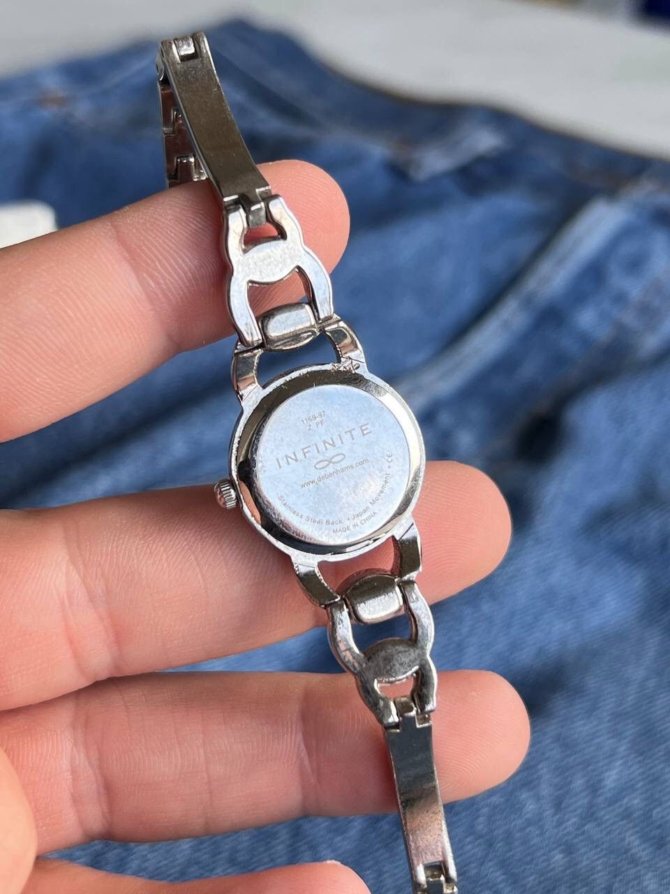 Japanese Brand × Vintage Vintage Japanese style futuristic Watch Infinite Link Silver Size ONE SIZE - 4 Thumbnail