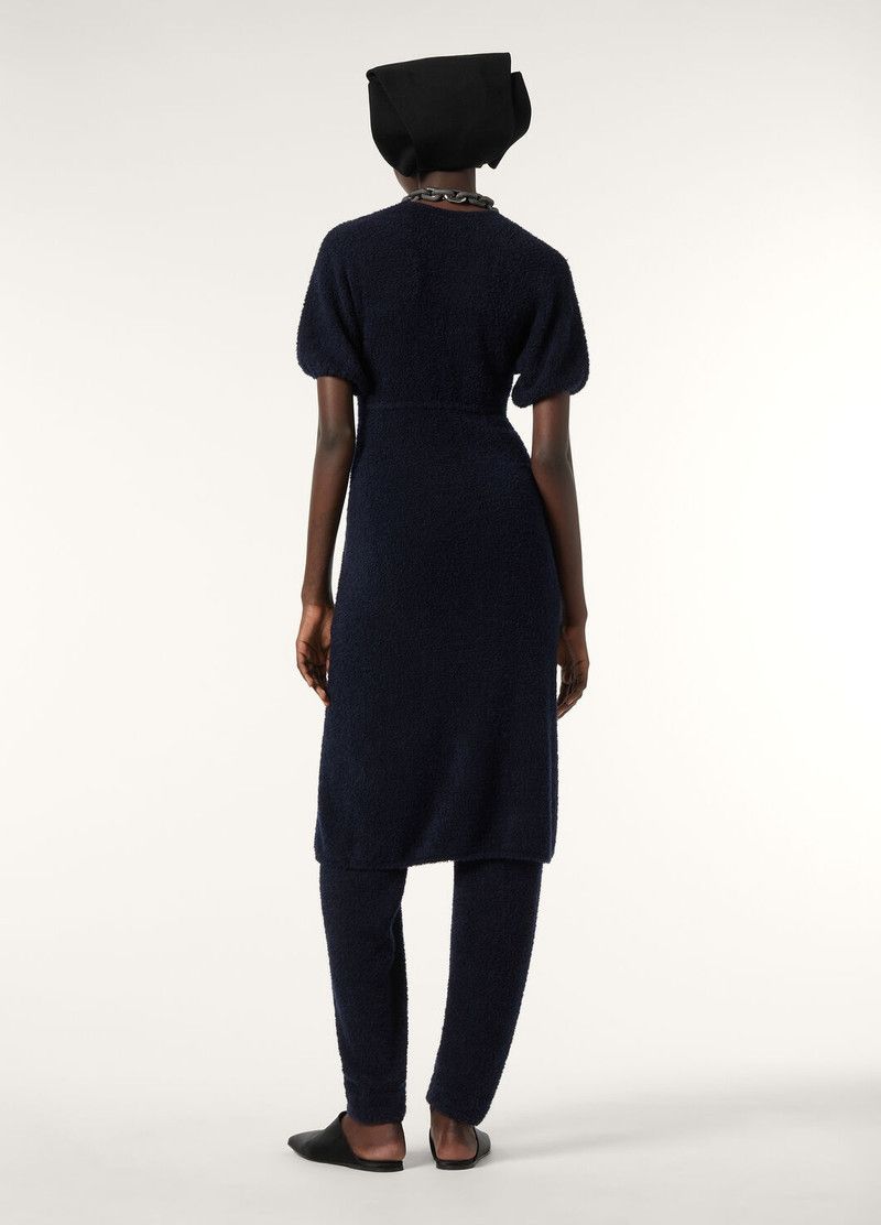 Loro Piana o1srvl11e0526 FAO9740 Pella Midi Dress in Navy Blue Size XS / US 0-2 / IT 36-38 - 5 Thumbnail