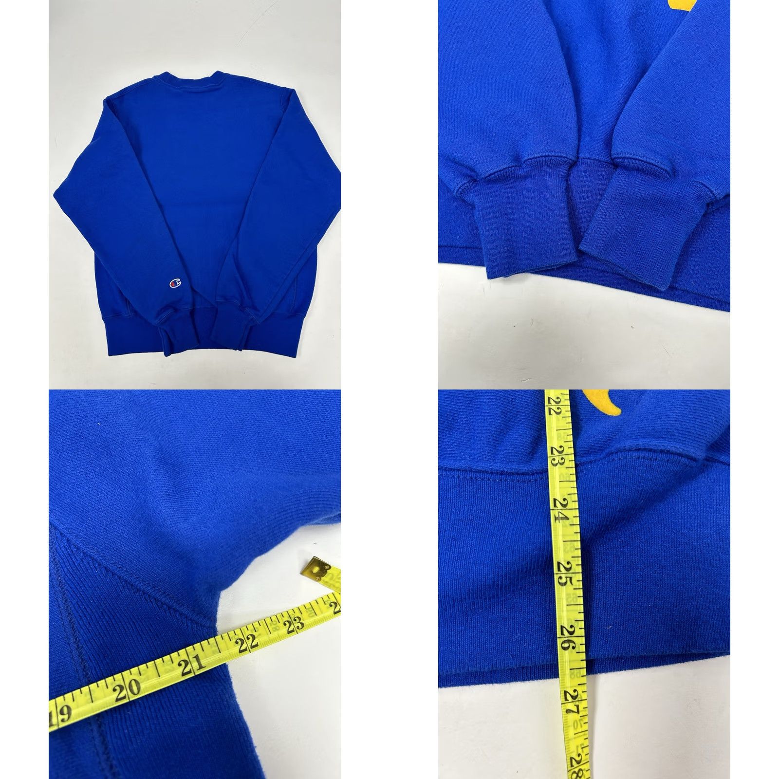 Champion Champion Reverse Weave Sweatshirt Blue Mens Small Script Logo Crewneck Felt Logo Size US S / EU 44-46 / 1 - 9 Thumbnail