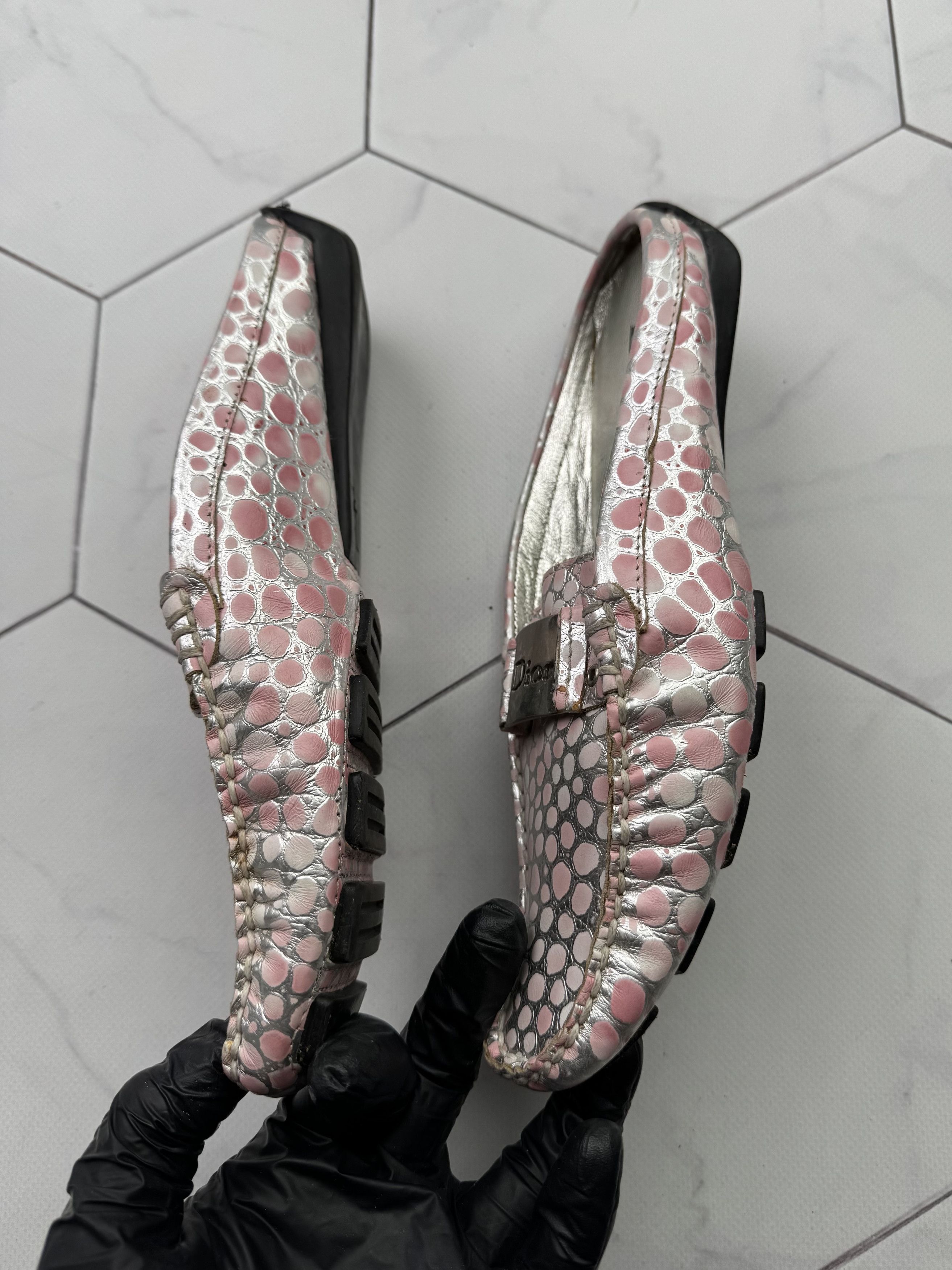 Christian Dior Monsieur Dior Vintage Leather Flats (B265) Size US 8 / IT 38 - 6 Thumbnail