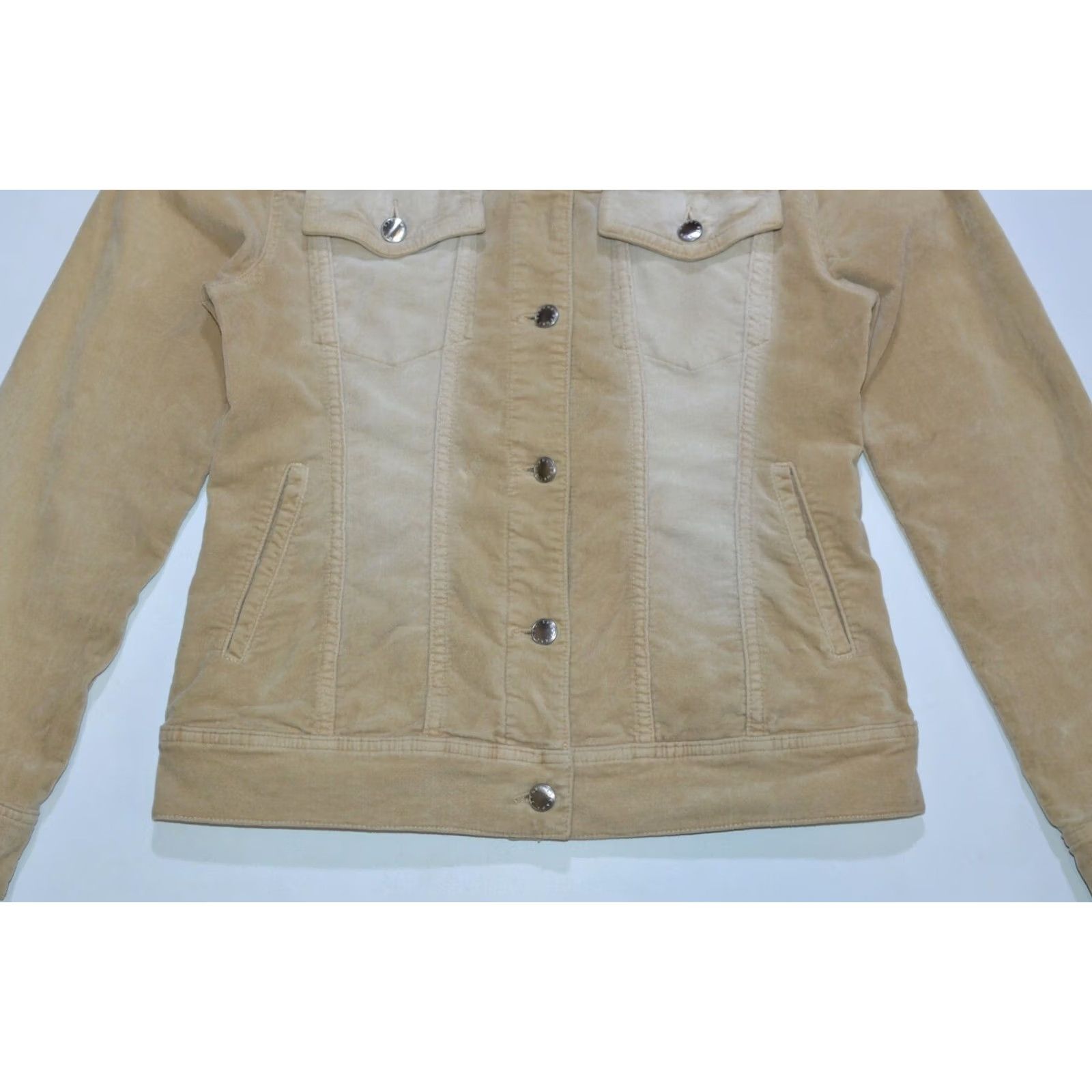 Escada ESCADA Sport Soft Cotton Denim Jacket Wmns Made in Italy Size 34 Beige Denim Jacket Womens 34 Ready to Wear Sports vibe Size XXS / US 00 / IT 34 - 3 Thumbnail