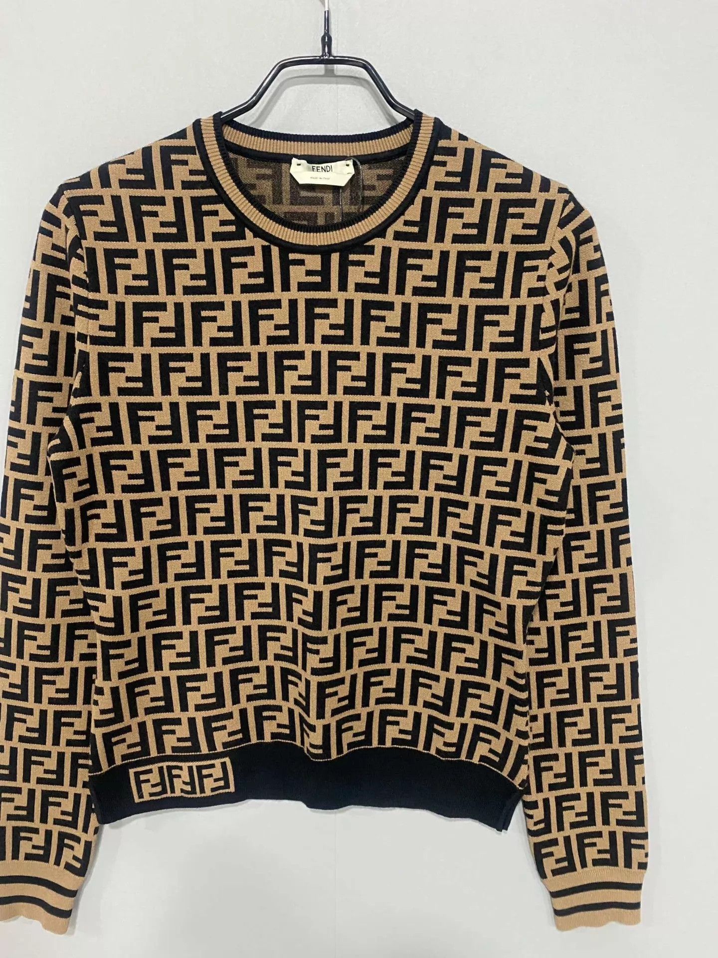 Fendi FENDI FF Monogram AOP Knit Top Size 40 Size S / US 4 / IT 40 - 2 Thumbnail