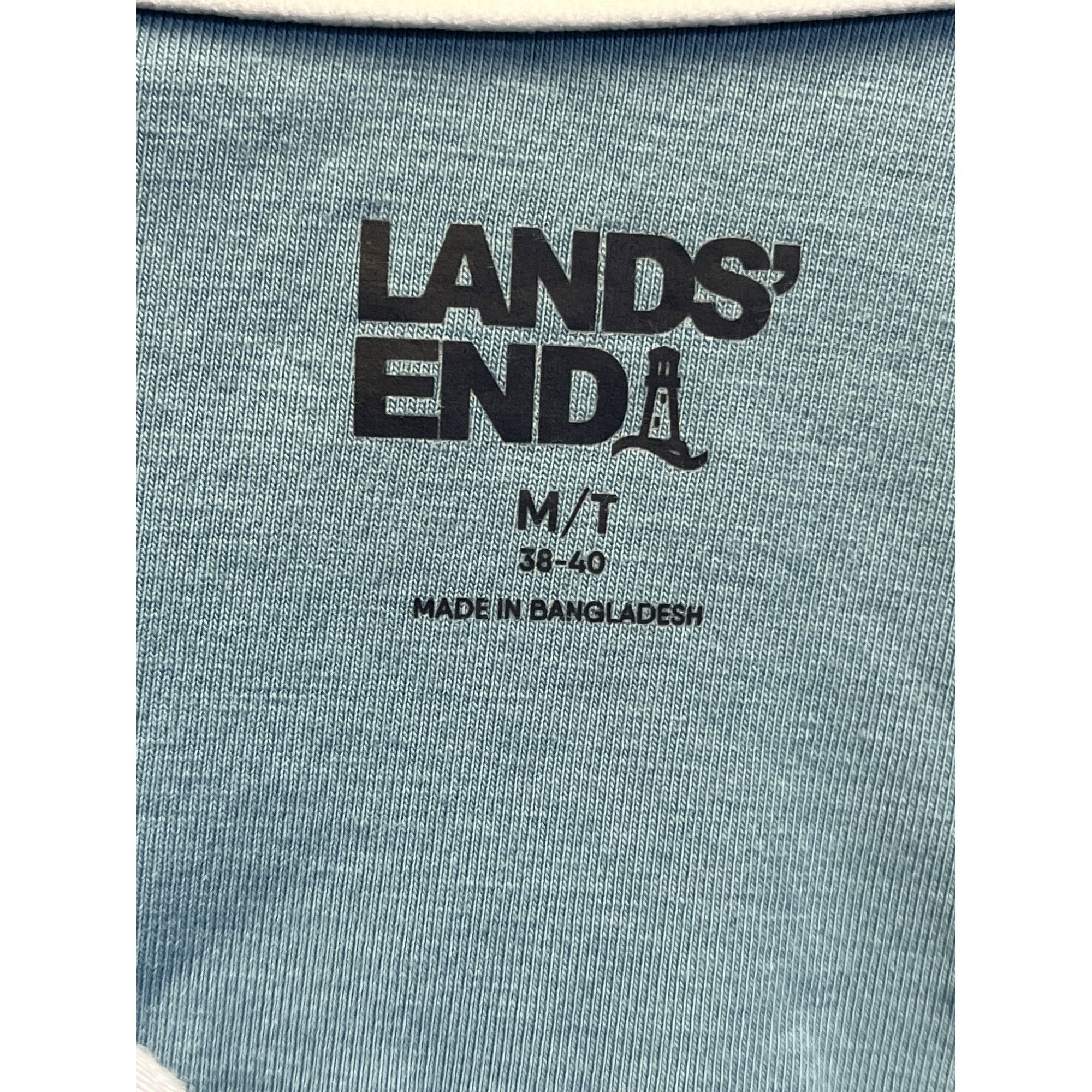 Lands' End Lands End Mens Light blue Quarter Zip Pullover Size M SKU 70 Size US M / EU 48-50 / 2 - 2 Thumbnail
