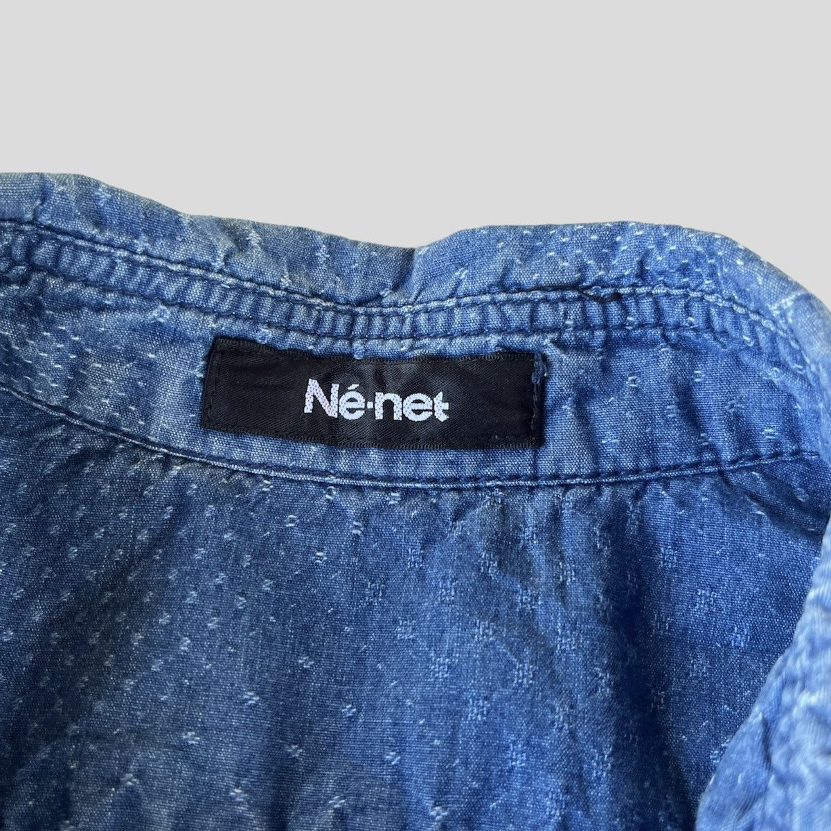 Issey Miyake Ne-net By Issey Miyake Denim Shirt Size US M / EU 48-50 / 2 - 4 Thumbnail
