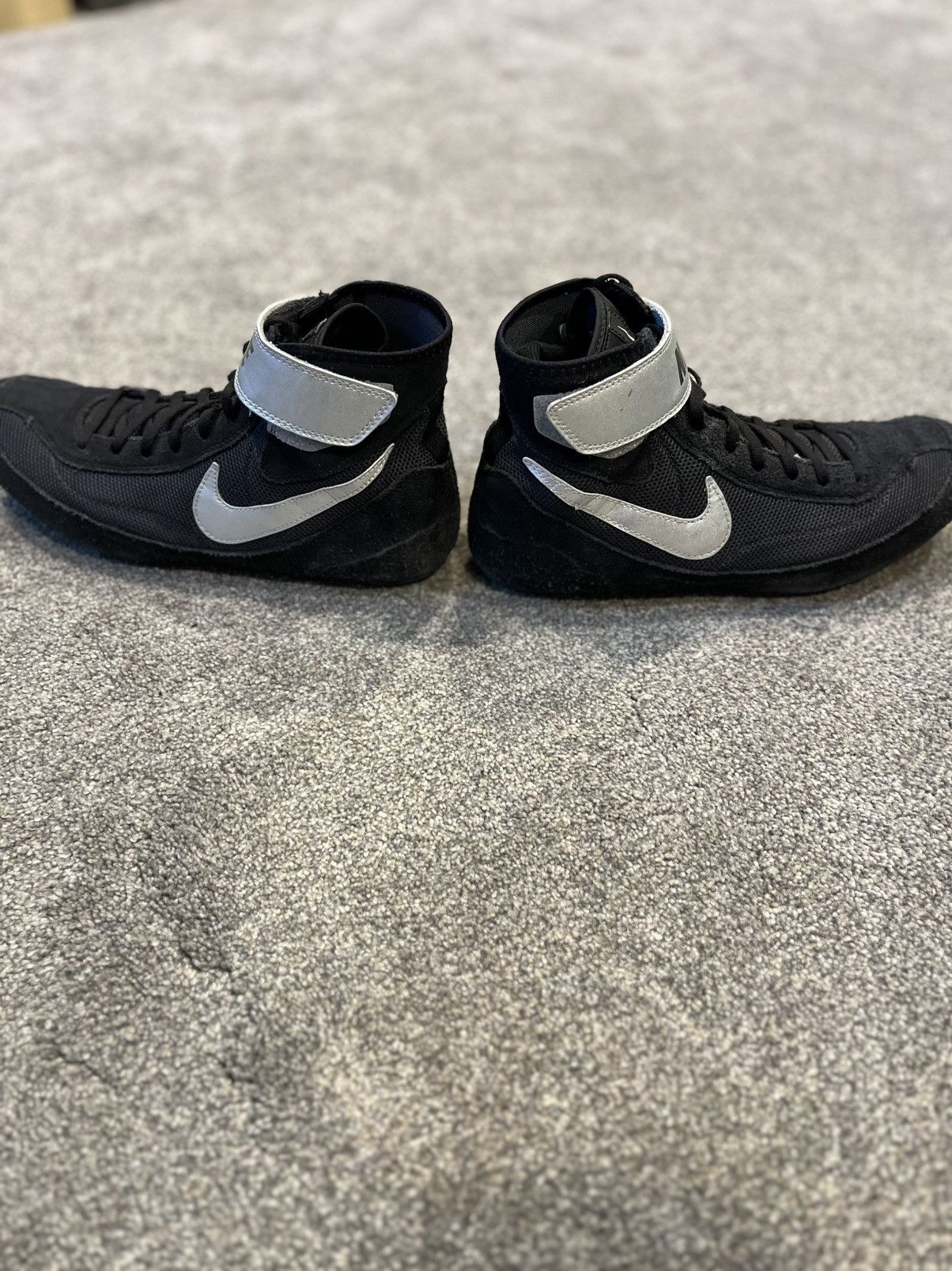 Nike Nike Mens SpeedSweep VII Blk/Sliver Lace-Up Wrestling Shoes Size US 12 / EU 45 - 4 Thumbnail