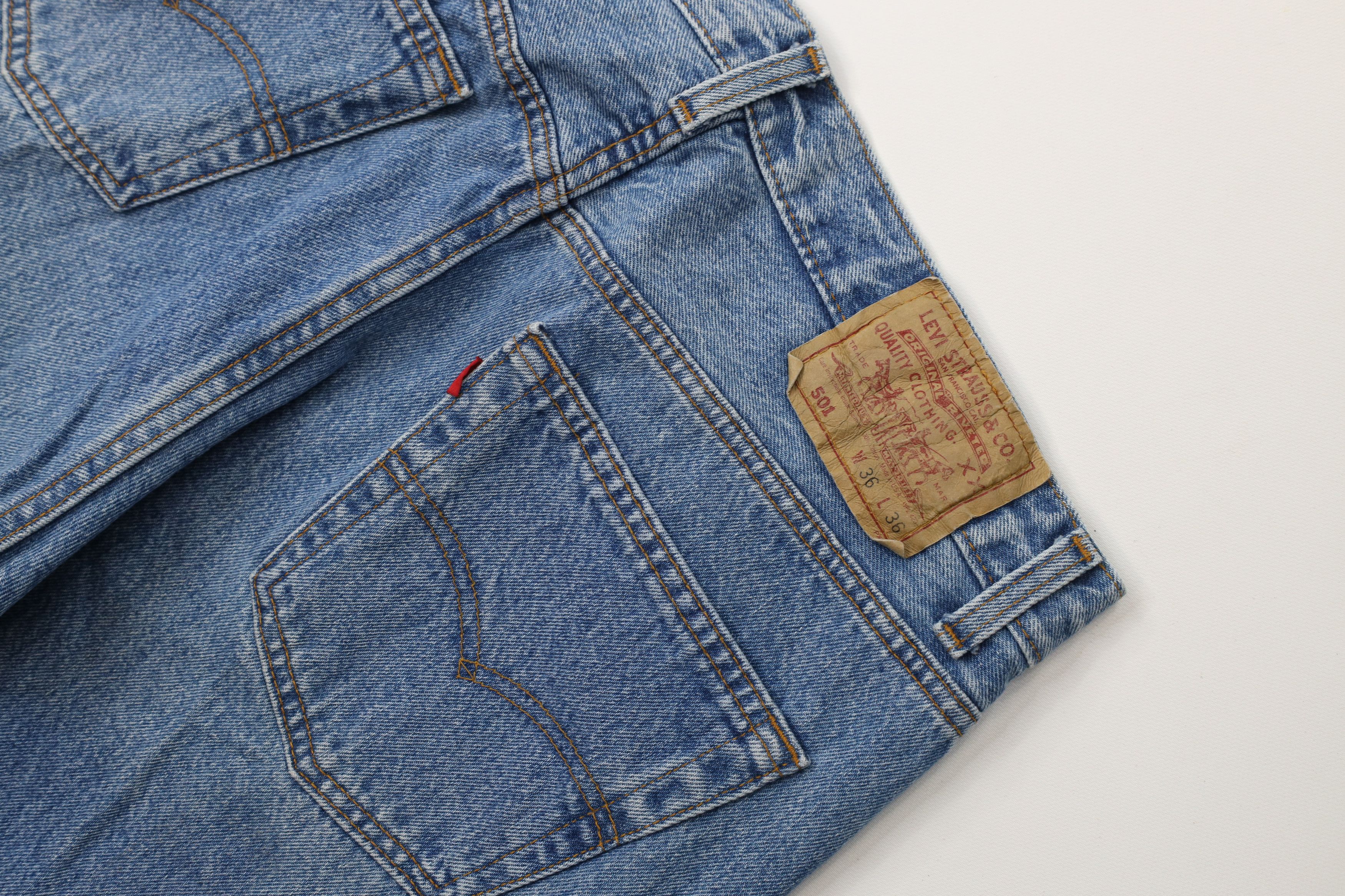 Levi's Vintage 90s Levis 505xx Fly Regular Straight Leg Jeans USA Size US 36 / EU 52 - 14 Thumbnail