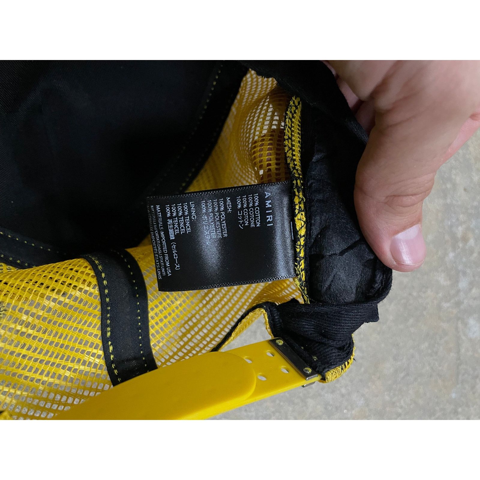 Amiri Amiri Cap Yellow Black Used OS Size ONE SIZE - 5 Thumbnail