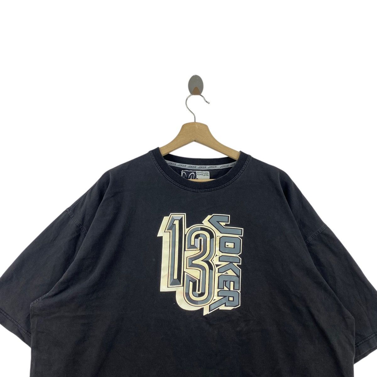 Vintage Vintage 13 JOKER Hip Hop Rap Brand Print Black Oversize Size US XXL / EU 58 / 5 - 2 Thumbnail