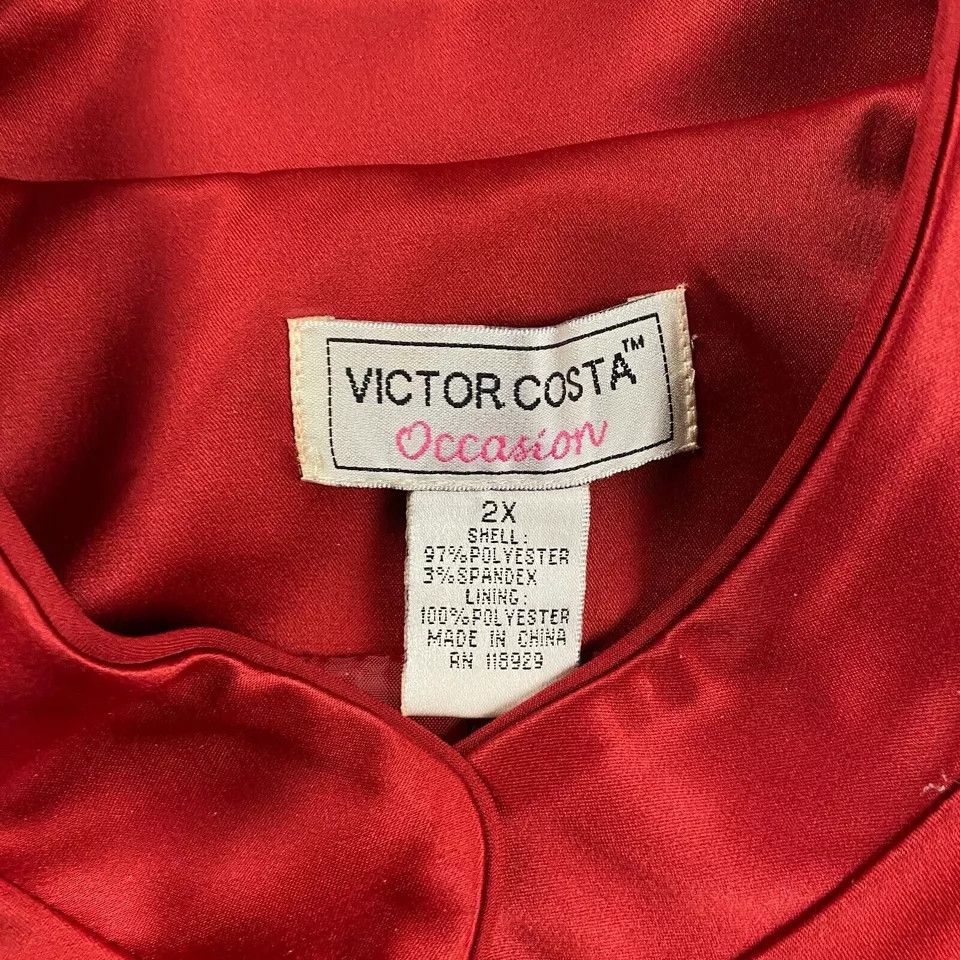 Other Victor Costa Pea Coat Women's 2X Plus Occasion Polyester NWT Size ONE SIZE - 3 Thumbnail
