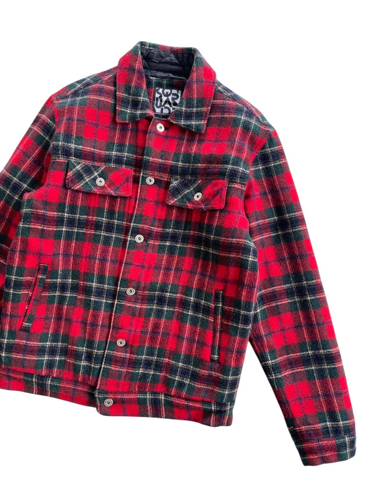 Japanese Brand Japanese Square Wool Tartan Jacket Size US M / EU 48-50 / 2 - 5 Thumbnail