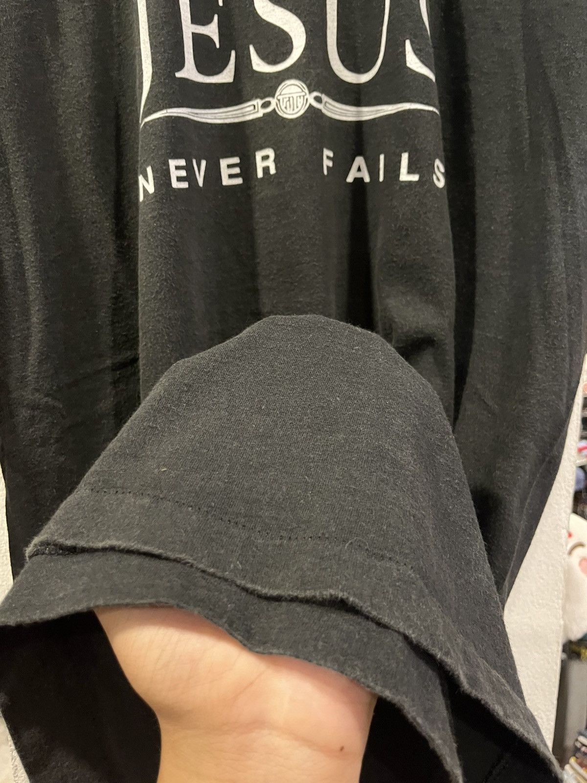 Other Vintage 90s Jesus Never Fails T-Shirt Size US XXL / EU 58 / 5 - 5 Thumbnail
