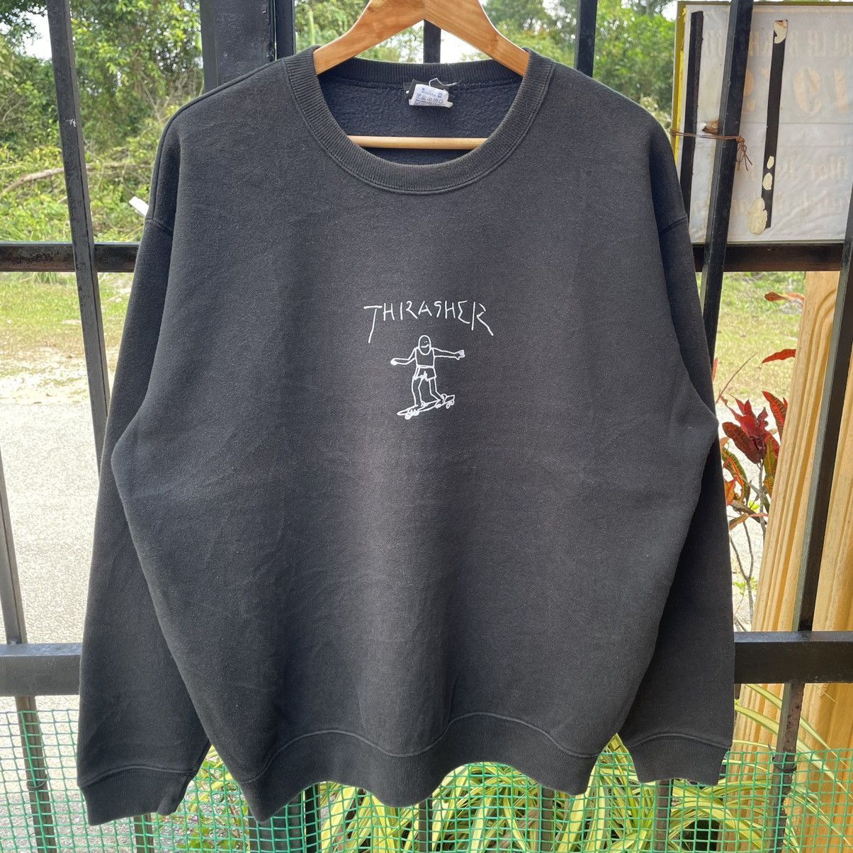 Thrasher 🔥Vintage Thrasher Skateboard Crewneck Jumper Sweatshirts Size US L / EU 52-54 / 3 - 5 Thumbnail