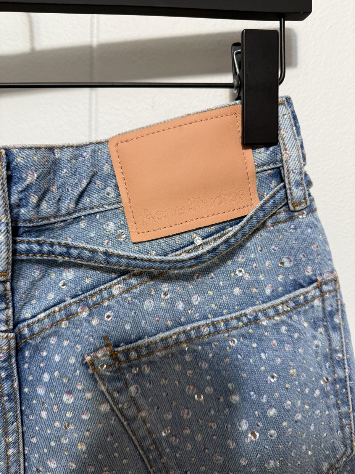 Acne Studios Acne Studios 1991 Toj Vegas Rhinestone Jeans Size US 27 - 5 Thumbnail