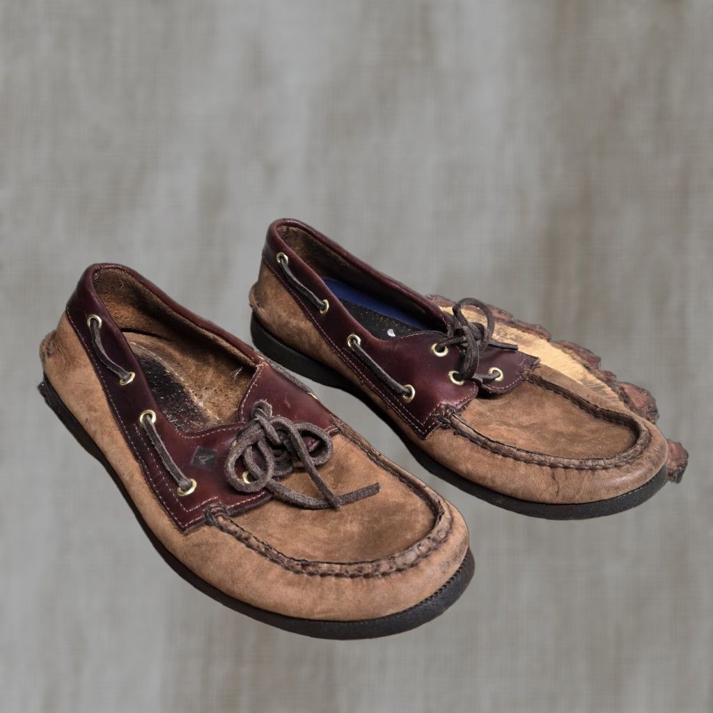 Sperry Sperry Top-Sider Brown Leather Boat Shoes Adult Men's Size 11M Lace Up Casual Size US L / EU 52-54 / 3 - 1 Thumbnail