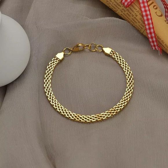 Other Stainless Steel Chunky Twisted Rope Chain Bracelet (G) Size ONE SIZE - 3 Thumbnail