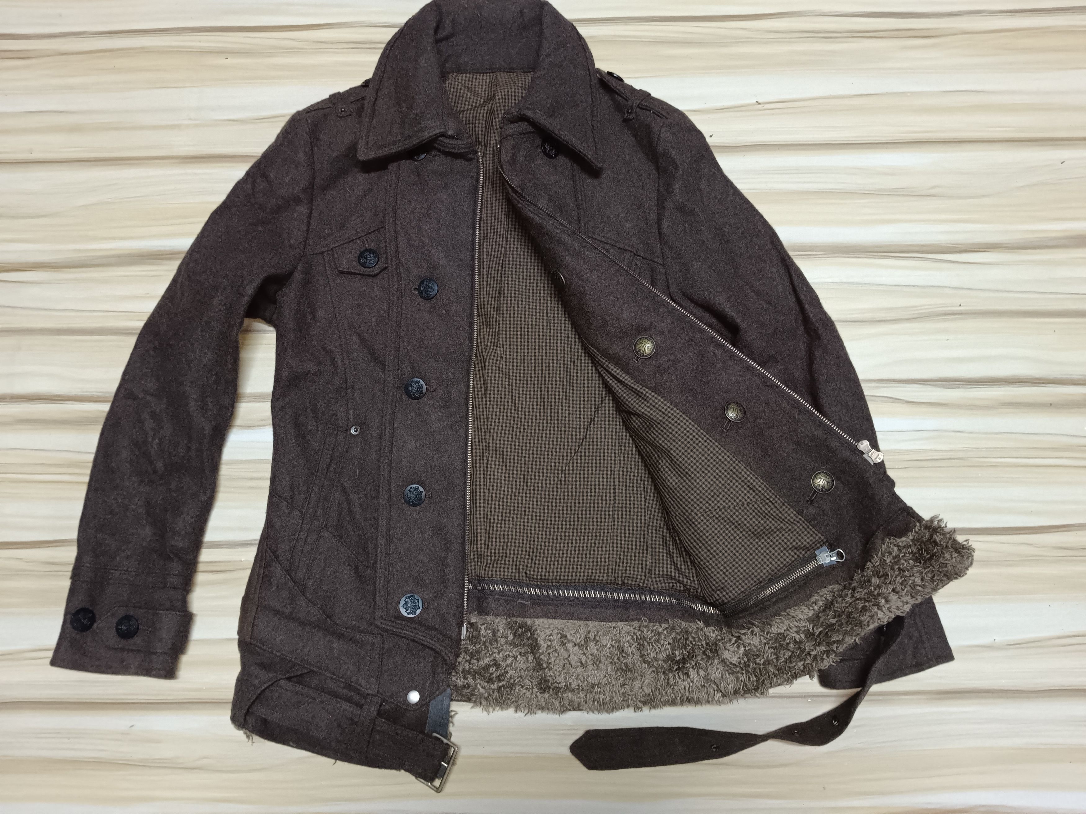 14th Addiction 💥RARE💥Vintage PPFM Jacket Fur Hoodie jacket punk style Size US M / EU 48-50 / 2 - 7 Thumbnail