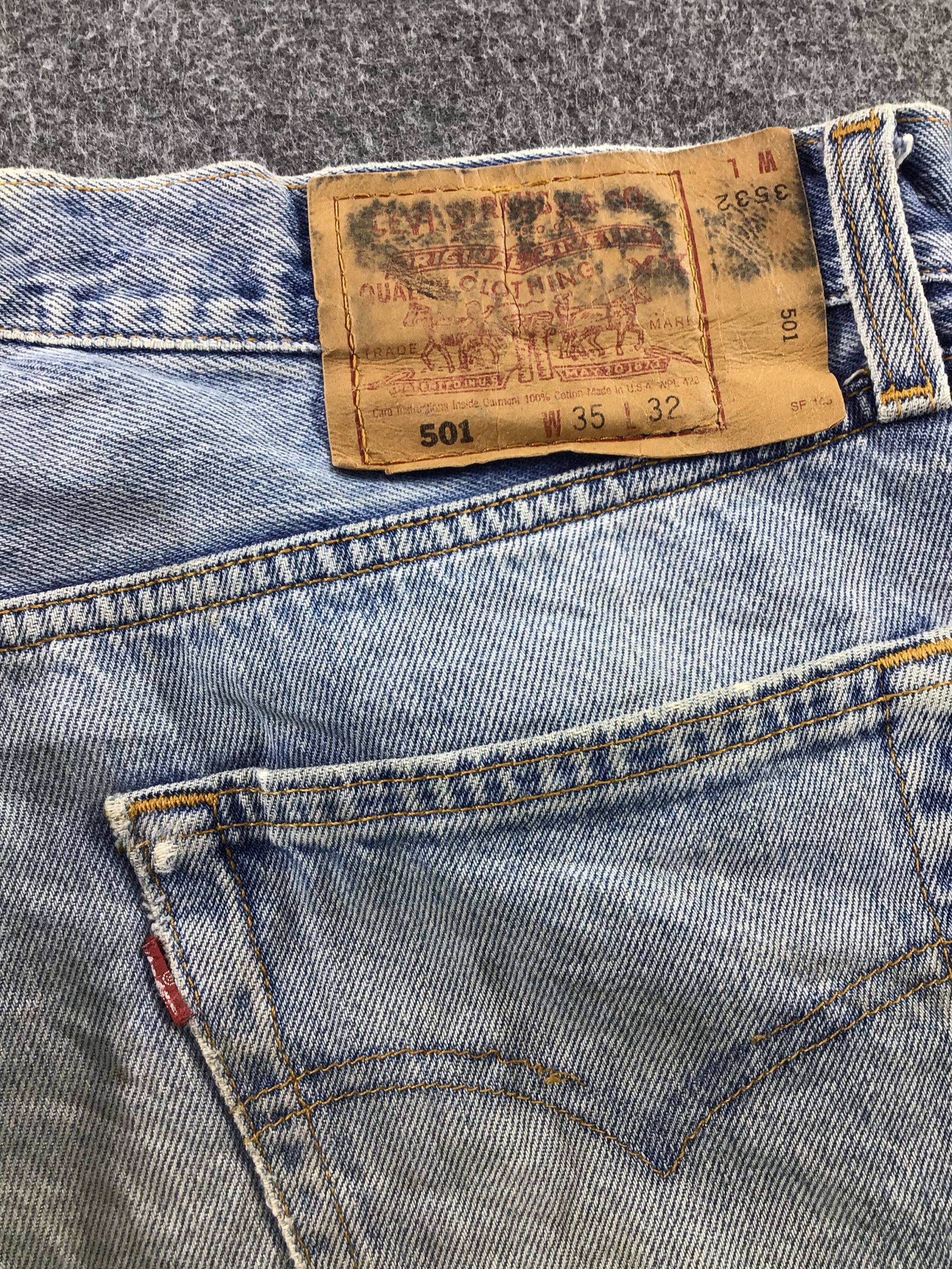 Levi's × Vintage Vintage 90s Levis 501 Jeans-JM346 Size US 35 - 5 Thumbnail