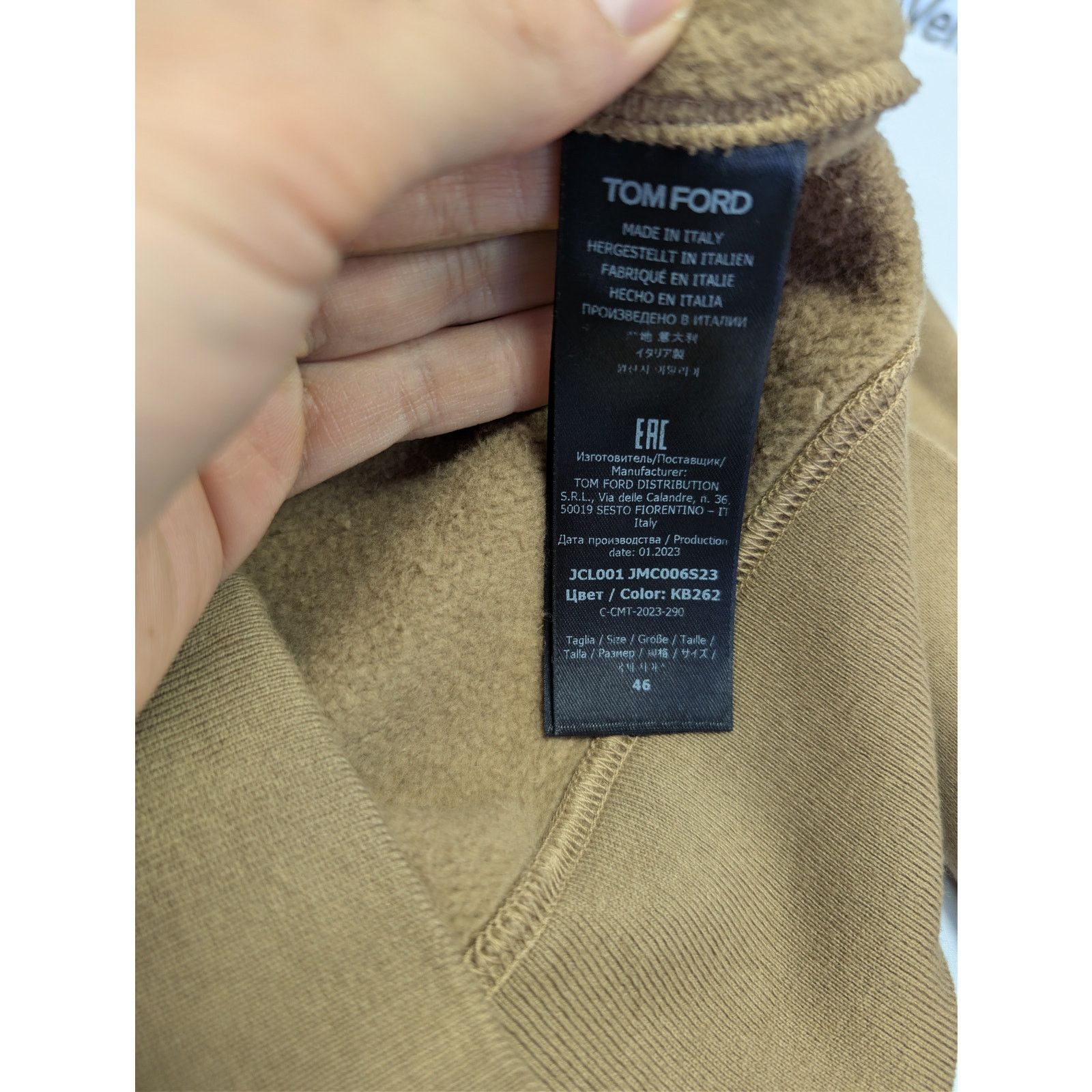 Tom Ford o1rshd1 Sweatshirt in Dark Sand Size US M / EU 48-50 / 2 - 17 Thumbnail