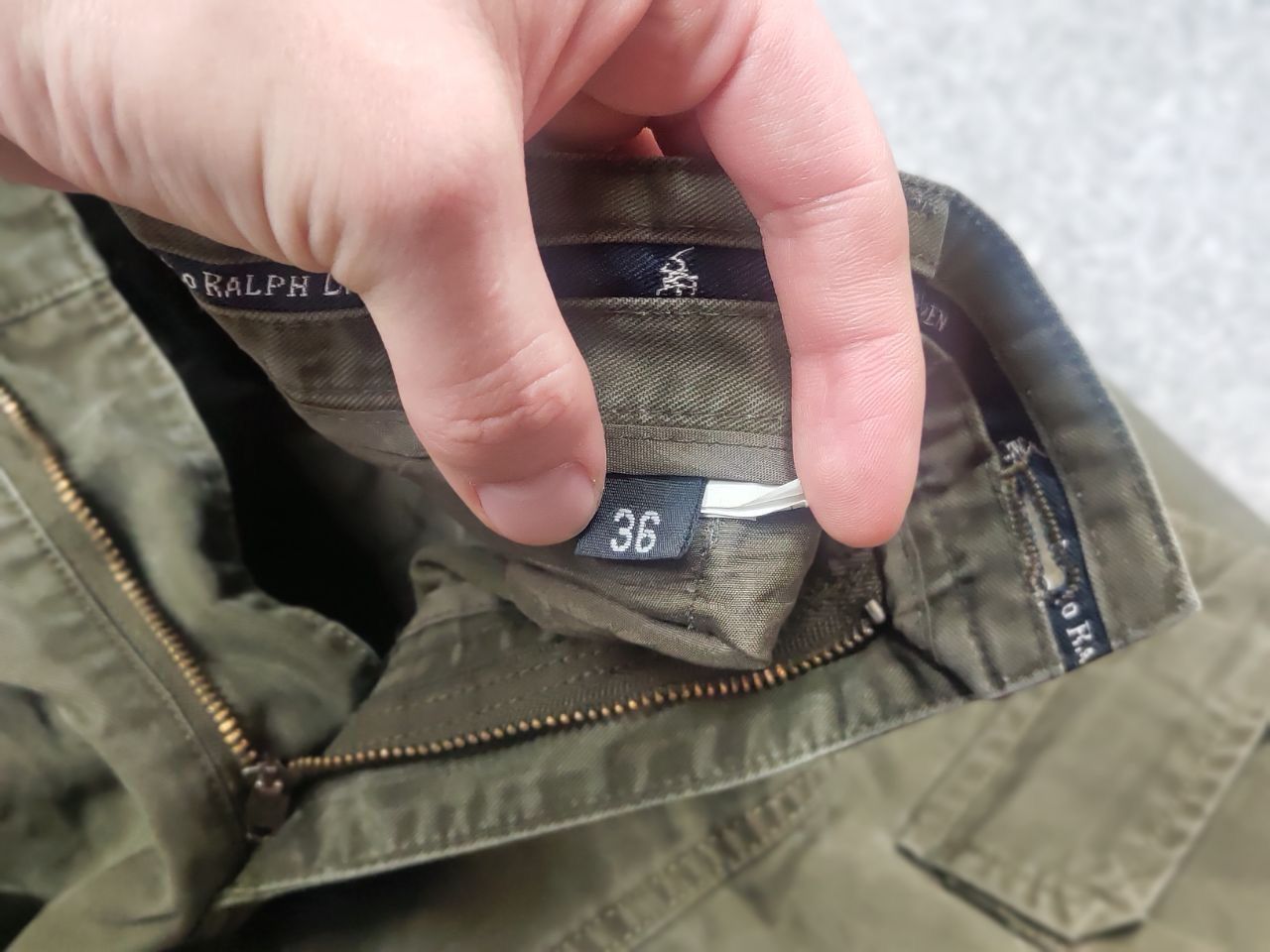 Polo Ralph Lauren Vintage 90's Polo Ralph Lauren Canvas Military Cargo Pants Size US 34 / EU 50 - 18 Thumbnail