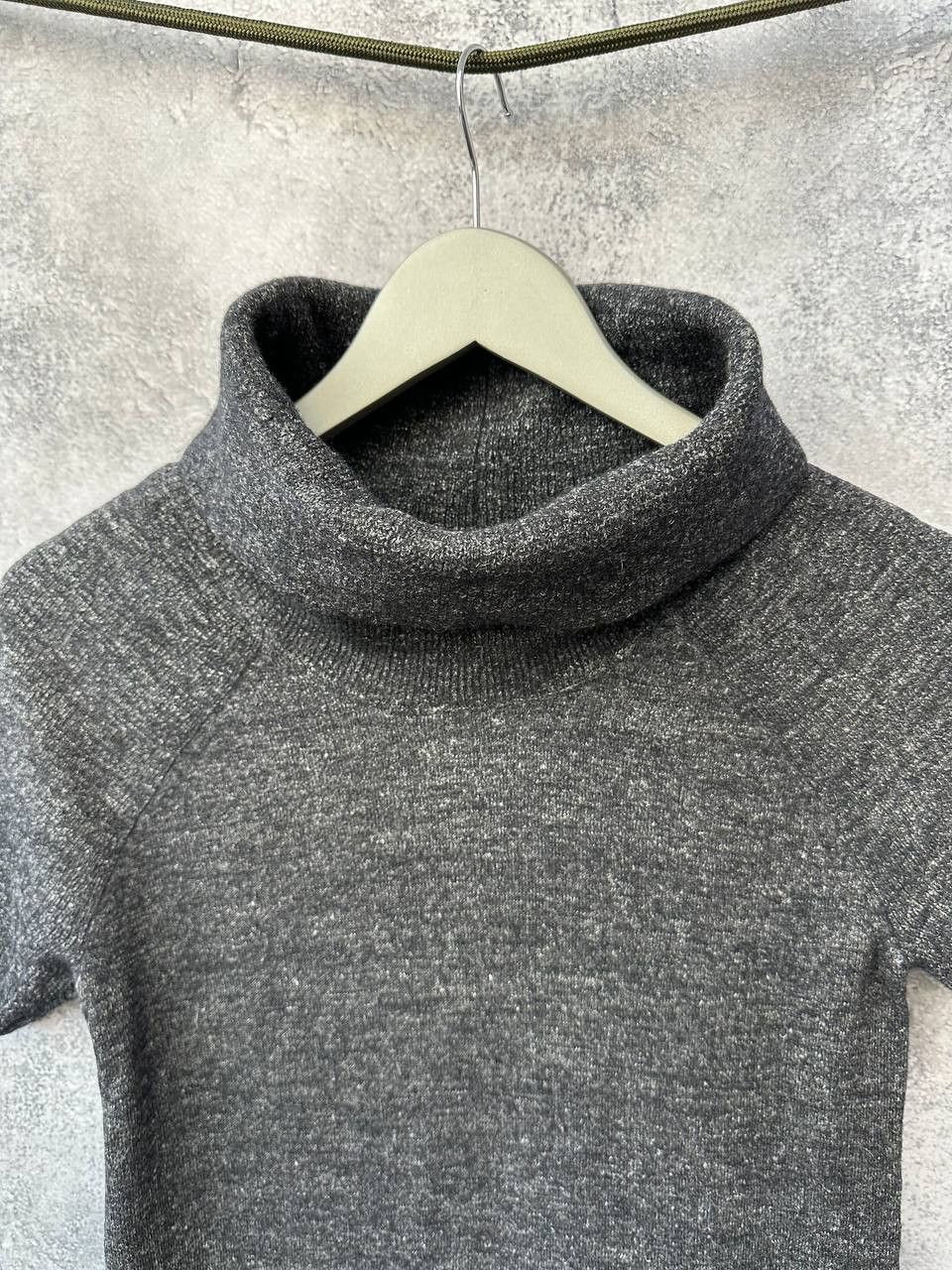 Other TOAST Wool/Linen Turtleneck Dress Dark Charcoal Short Sleeve Size M / US 6-8 / IT 42-44 - 5 Thumbnail