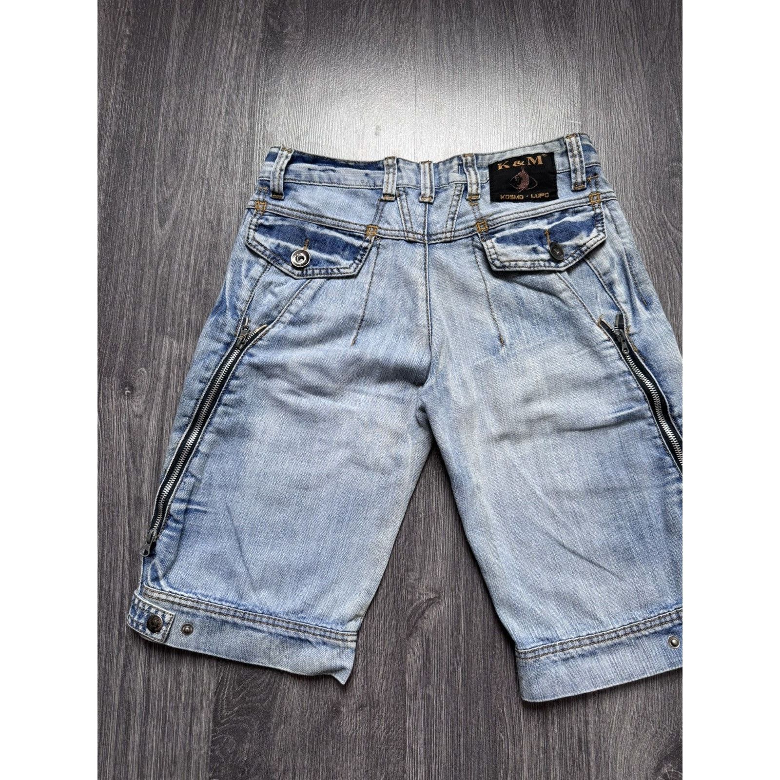 Japanese Brand × Vintage Y2K Vintage Japanese Kosmo Lupo Avantgarde Shorts Size US 30 / EU 46 - 8 Thumbnail