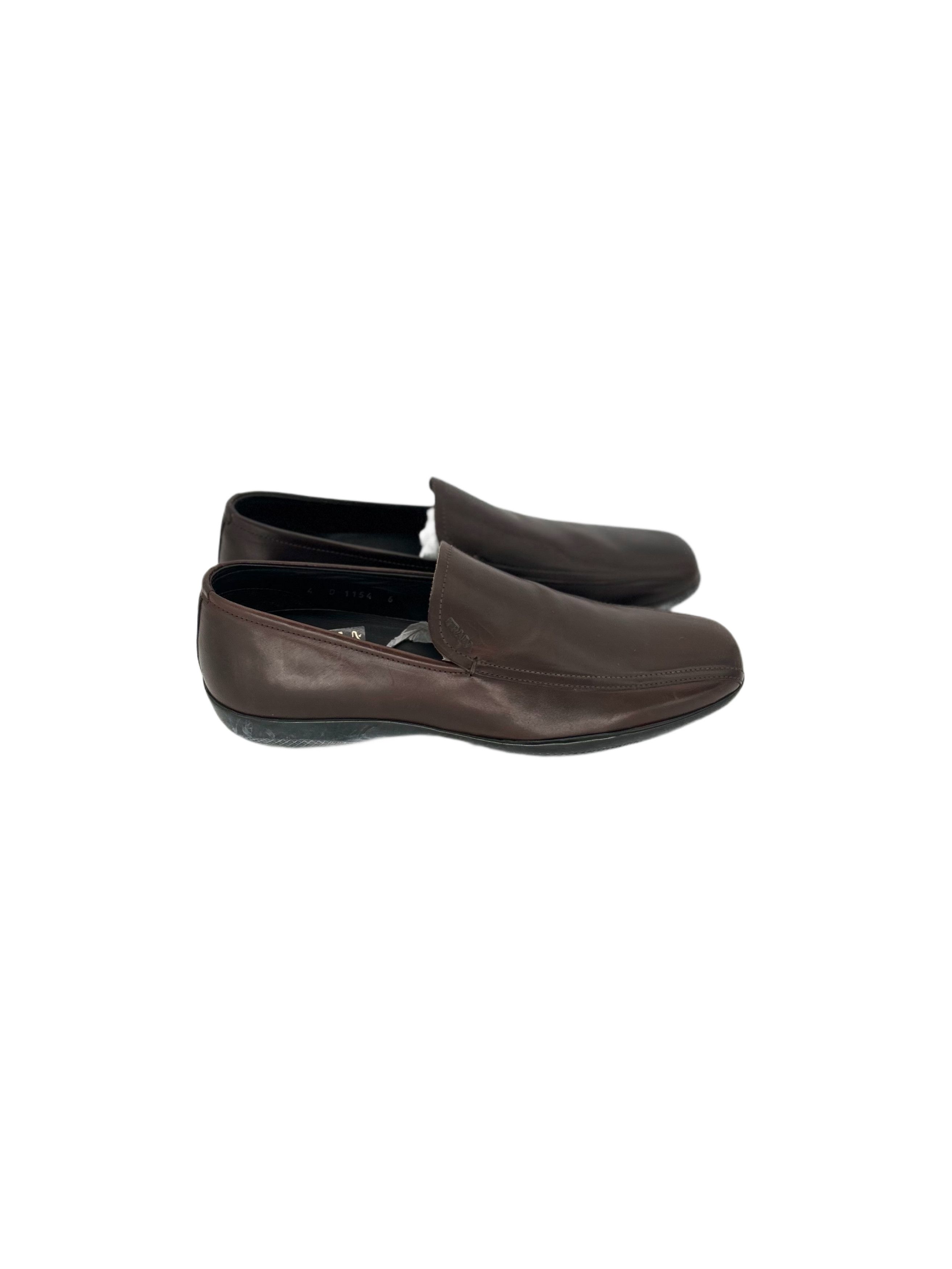 Prada Prada Linea Rossa Dark Brown Loafer Shoes Size US 7 / EU 40 - 2 Thumbnail