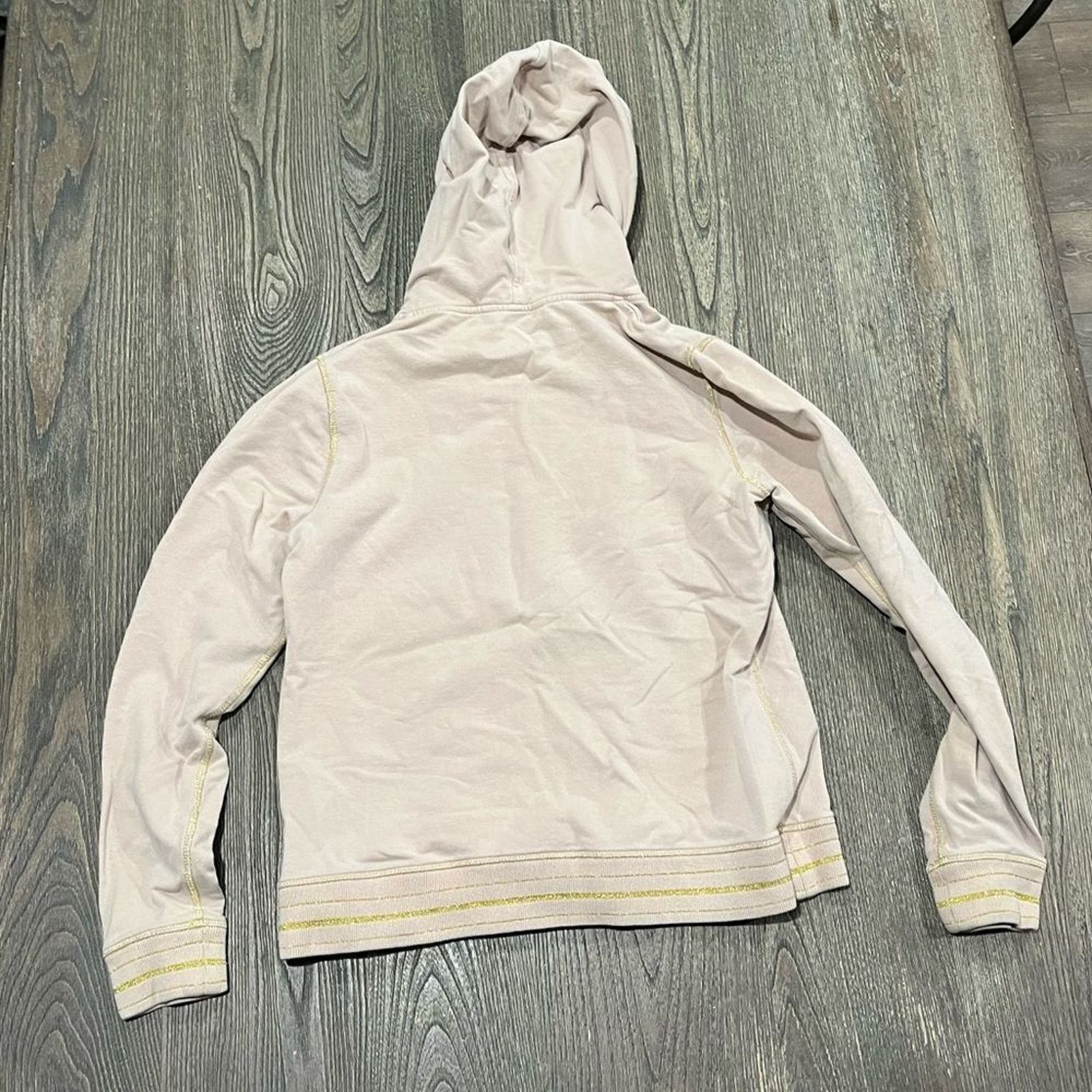 Vintage BCBGMaxAzria Sweatshirt Hooded Full Zip Jeweled Logo Large Size L / US 10 / IT 46 - 7 Thumbnail