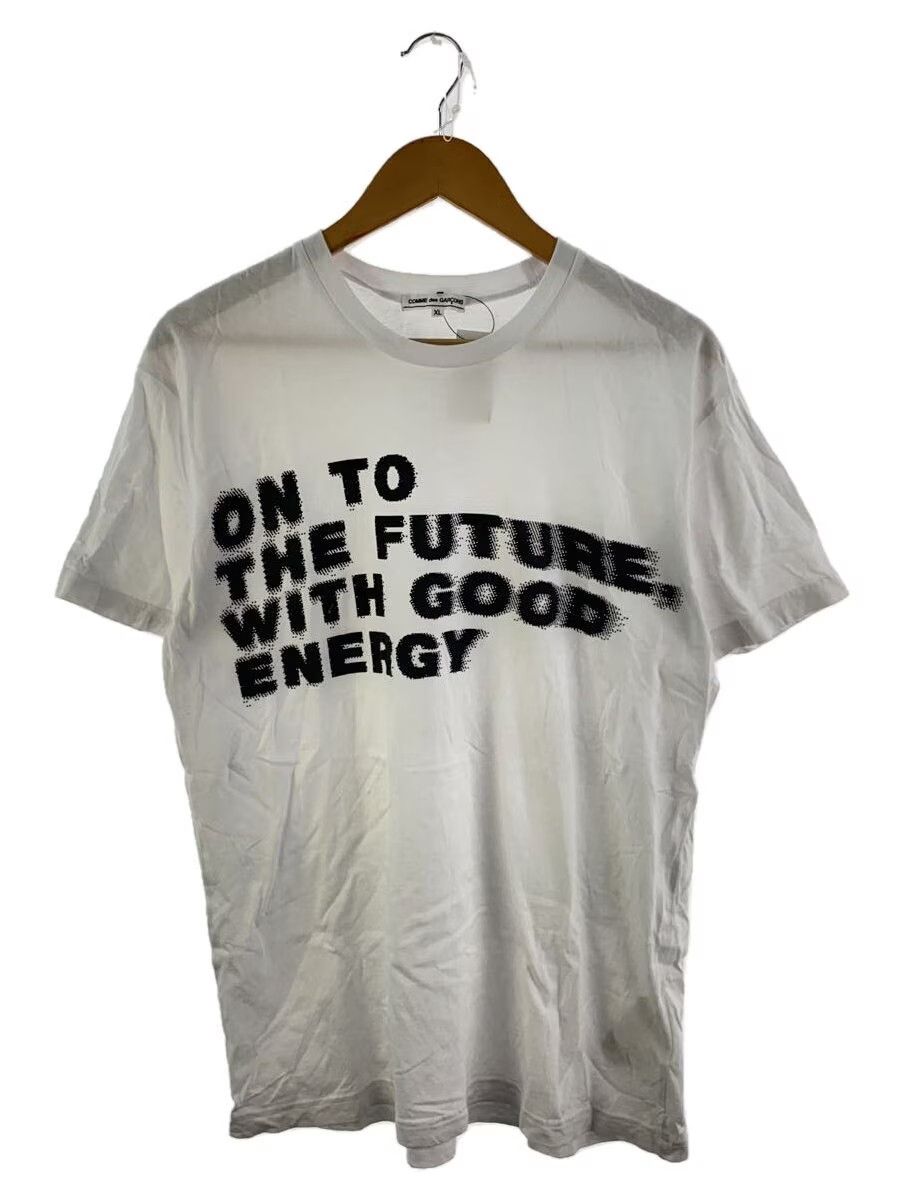 Comme des Garcons "On To The Future With Good Energy" Blur Tee Size US XL / EU 56 / 4 - 1 Thumbnail