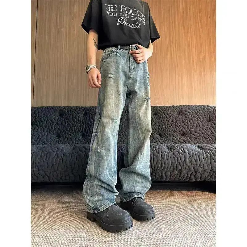 Japanese Brand Washed Street Hip Hop Y2K Micro Flare Jeans Size US 32 / EU 48 - 3 Thumbnail