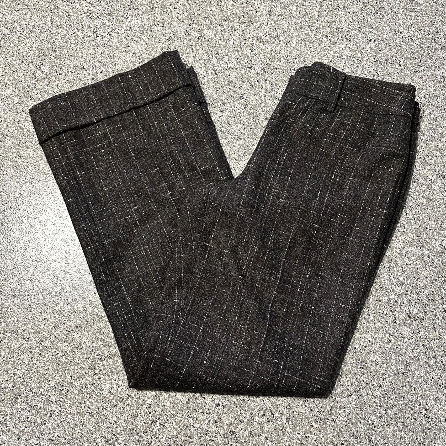 Ann Taylor Ann Taylor Loft Pants Women's 6 30x31 Brown Wool Blend Straight Leg Trousers Size 28" / US 6 / IT 42 - 2 Thumbnail