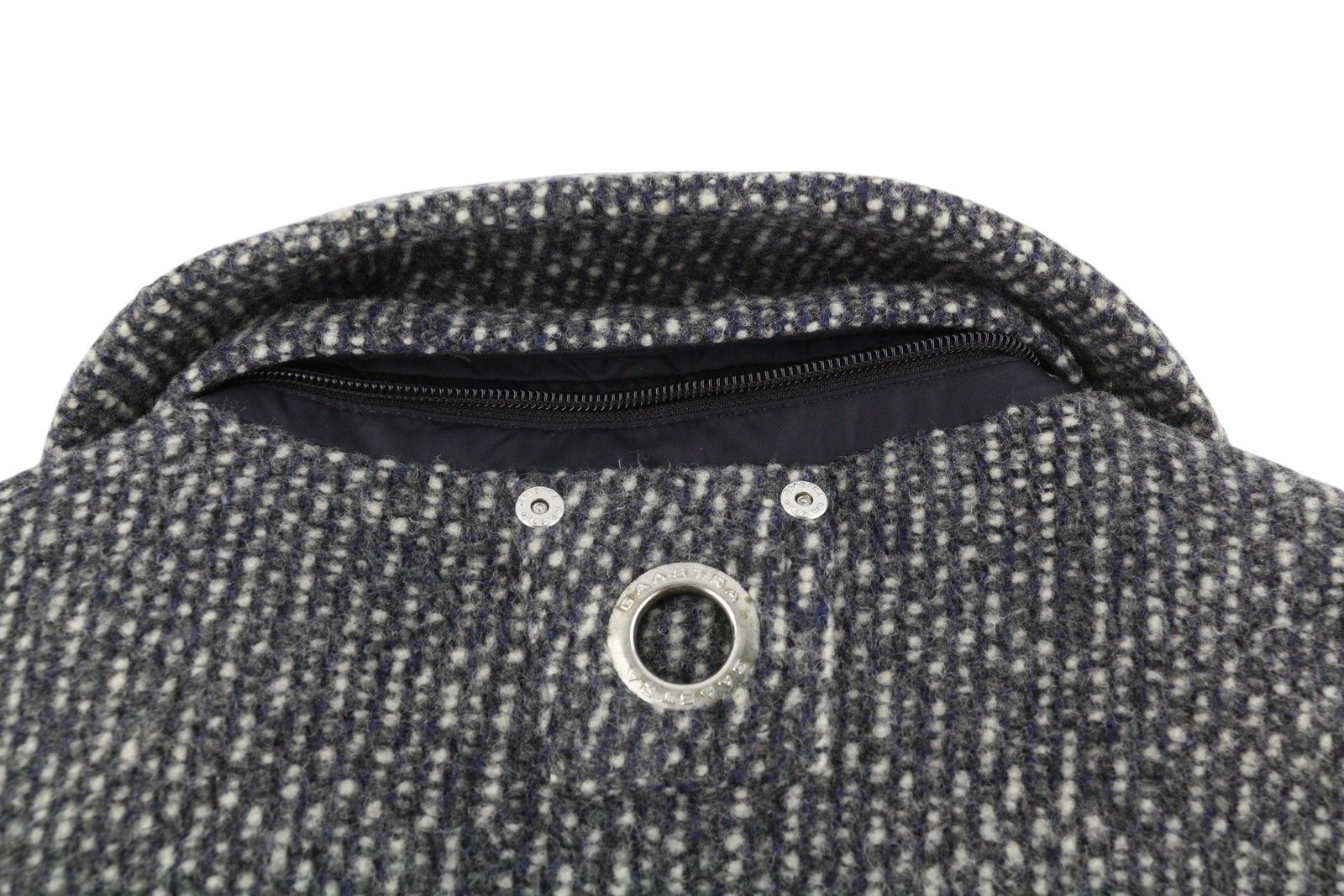 Other M Melange Grey Toggles Wool Blend High Neck Coat 86463 Size M / US 6-8 / IT 42-44 - 12 Thumbnail