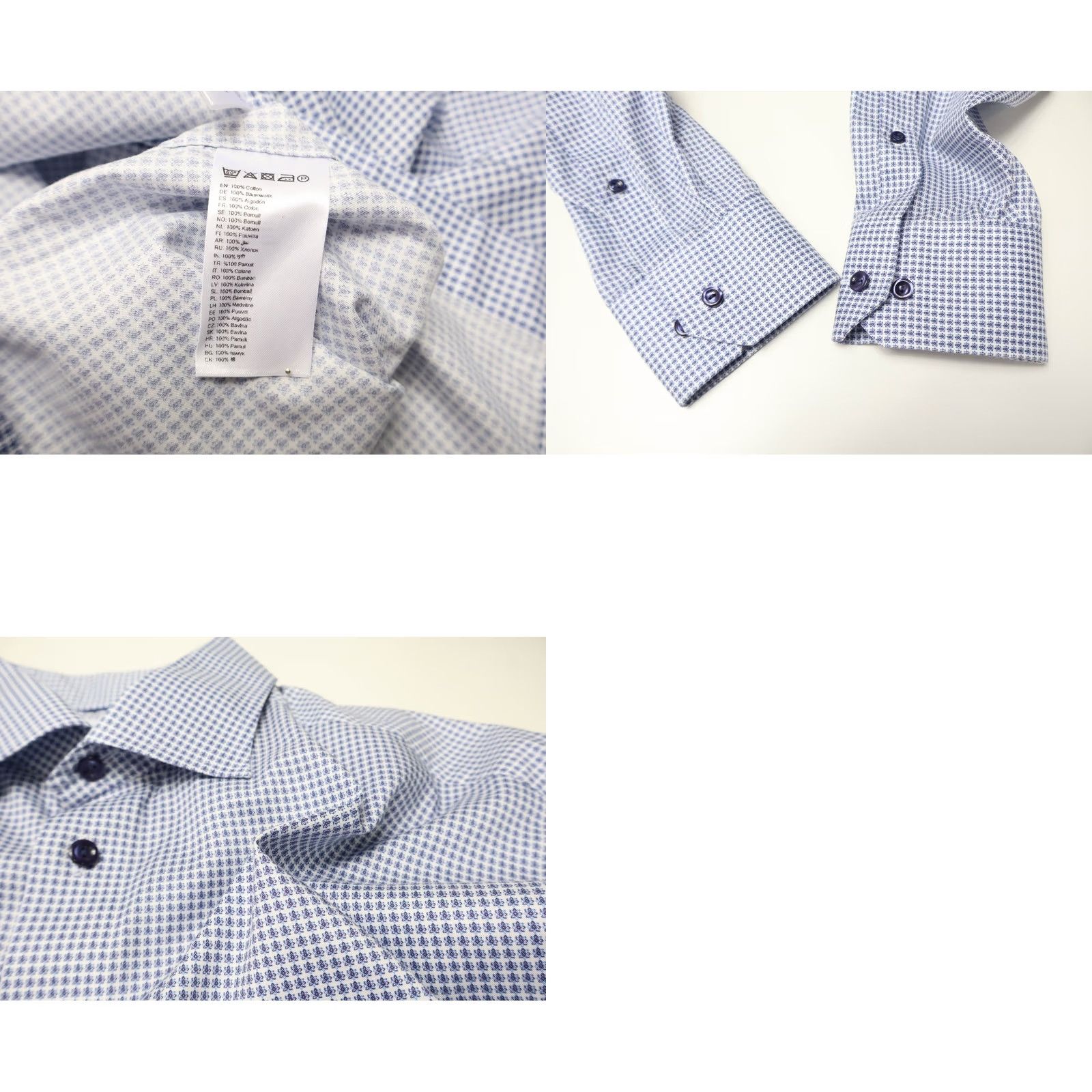 Eton ETON Classic Signature Twill Shirt Mens 43/17 Patterned Long Sleeve Button-Up Size US XL / EU 56 / 4 - 8 Thumbnail