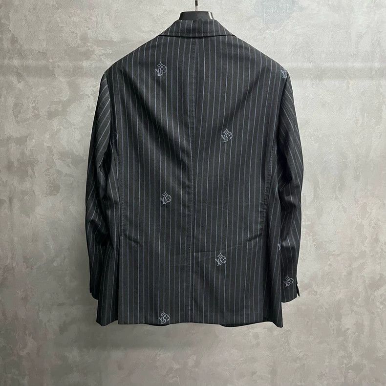 Louis Vuitton Louis Vuitton Black Striped Long Sleeve Suit Jacket-2506 Size US L / EU 52-54 / 3 - 5 Thumbnail
