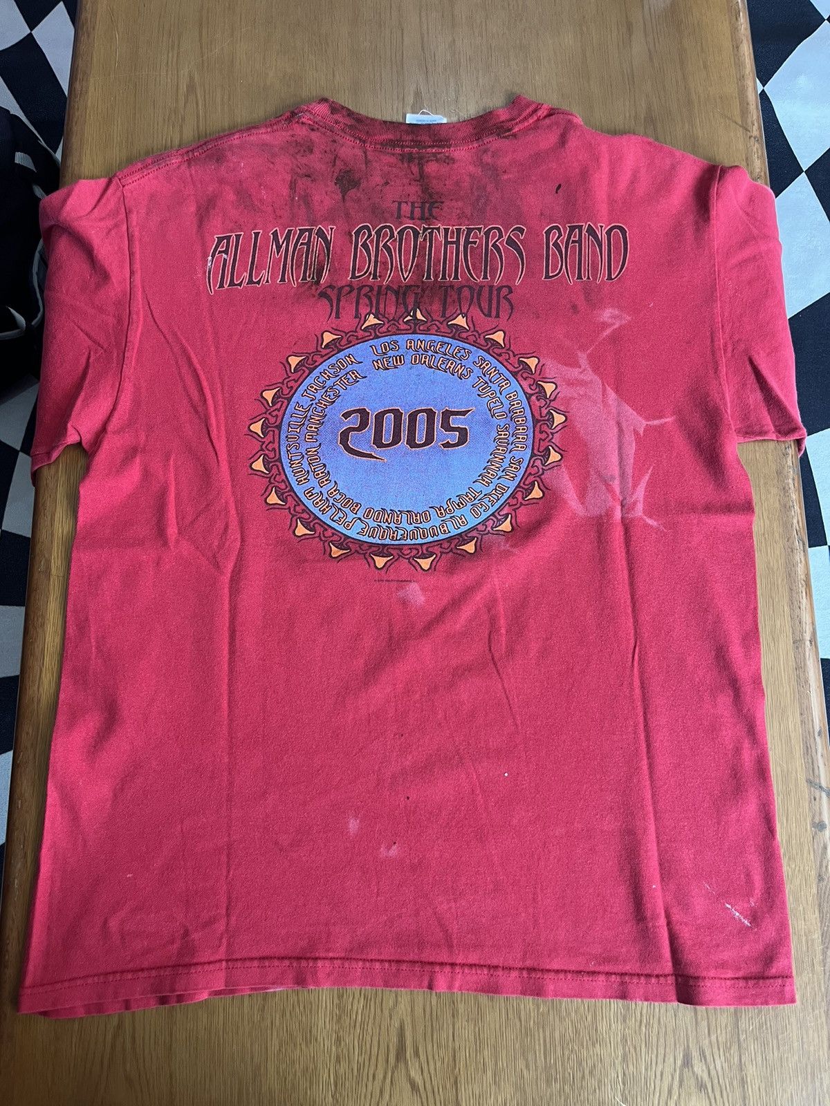 Band Tees Vintage ALL MAN BROTHERS Band Spring Tour 05’s (very Dirty) Size US M / EU 48-50 / 2 - 12 Thumbnail