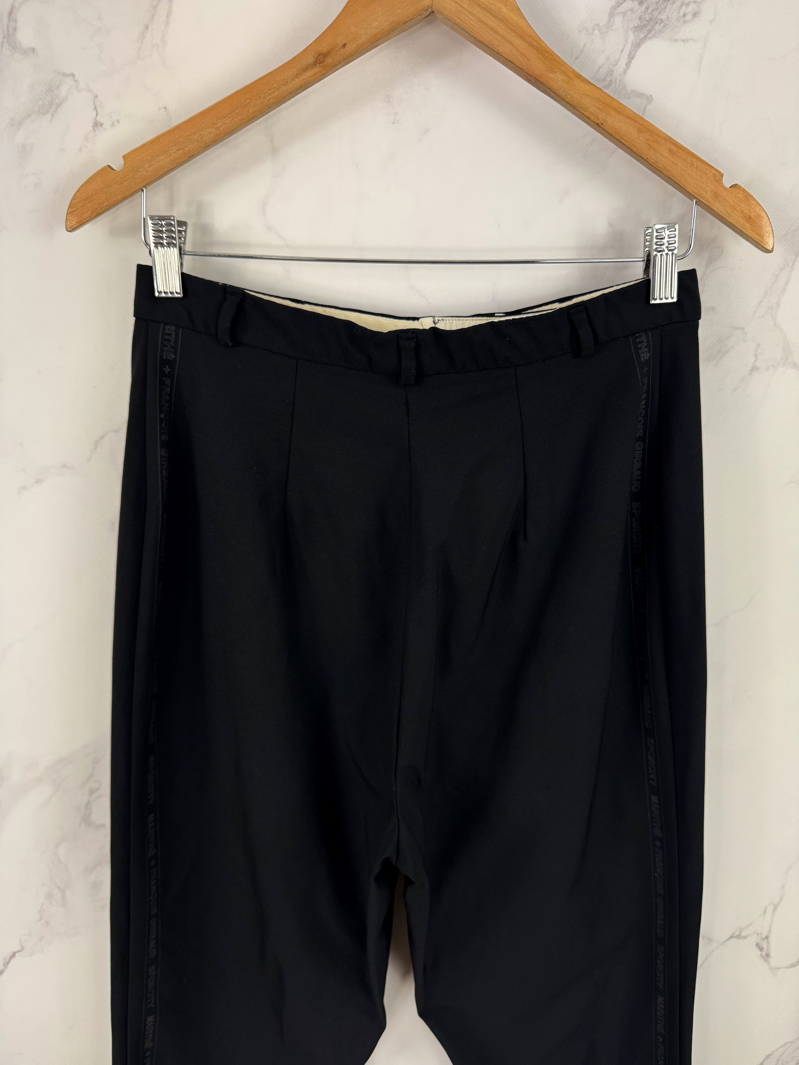 Marithe + Francois Girbaud Marithe Francois Girbaud Avant-Garde Striped Logo Pants Size 27" / US 4 / IT 40 - 5 Thumbnail
