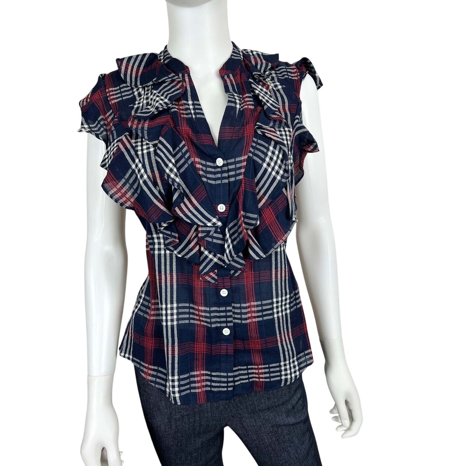 Veronica Beard Veronica Beard Plaid sleeveless top sz XS Size US XS / EU 42 / 0 - 1 Thumbnail