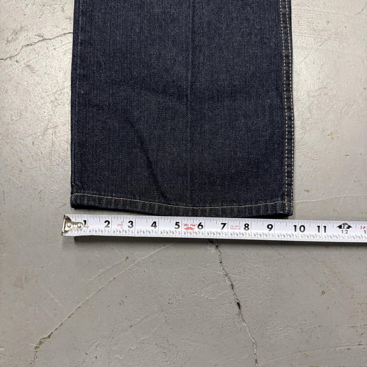 Vintage NbN Dark Gradient Wash Baggy DEADSTOCK Jeans Size 36 x 32 Size US 36 / EU 52 - 7 Thumbnail