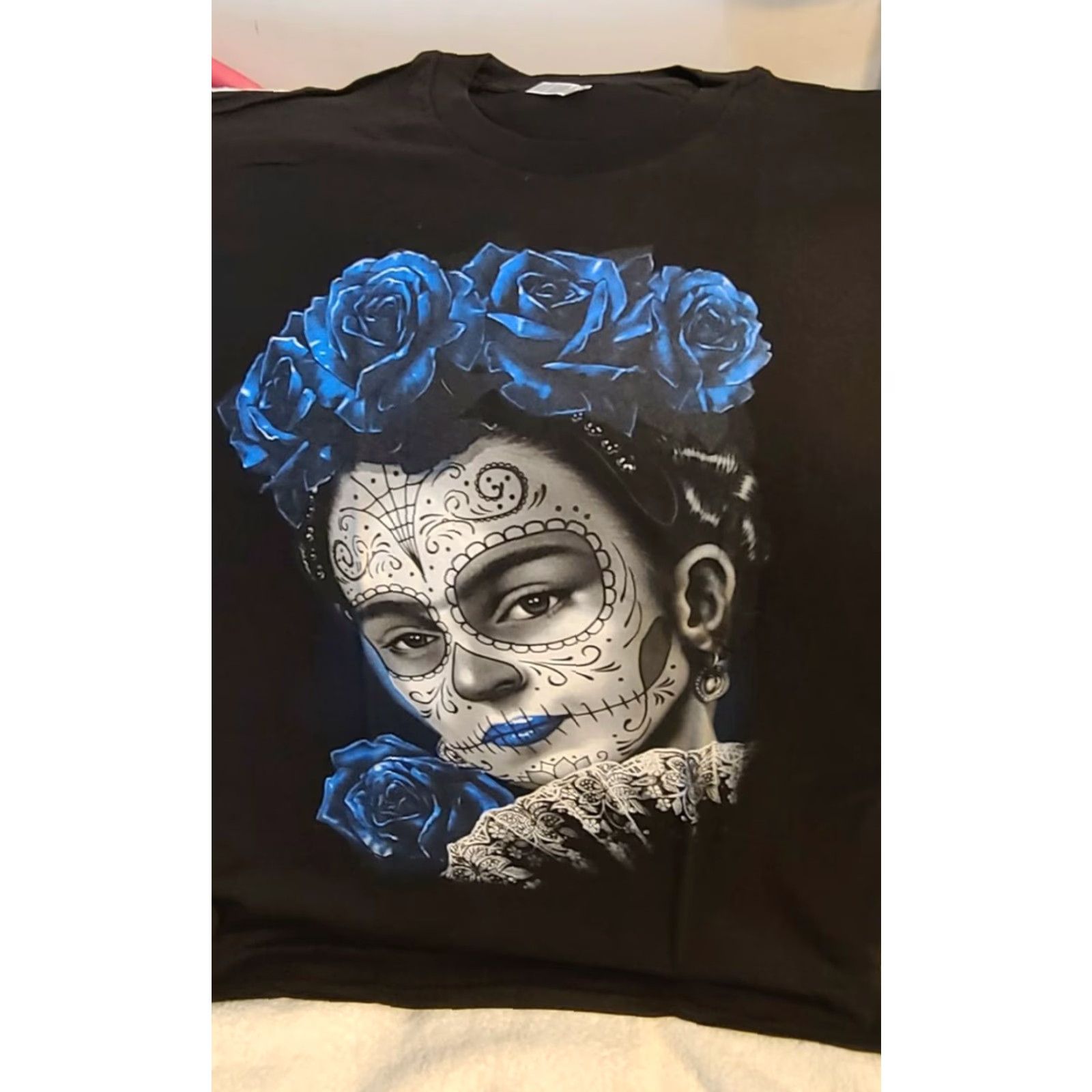 Vintage VINTAGE Assorted Day of the Dead Sugar Skull Graphic T-Shirt Unisex Adult XL Black Size US XL / EU 56 / 4 - 2 Thumbnail