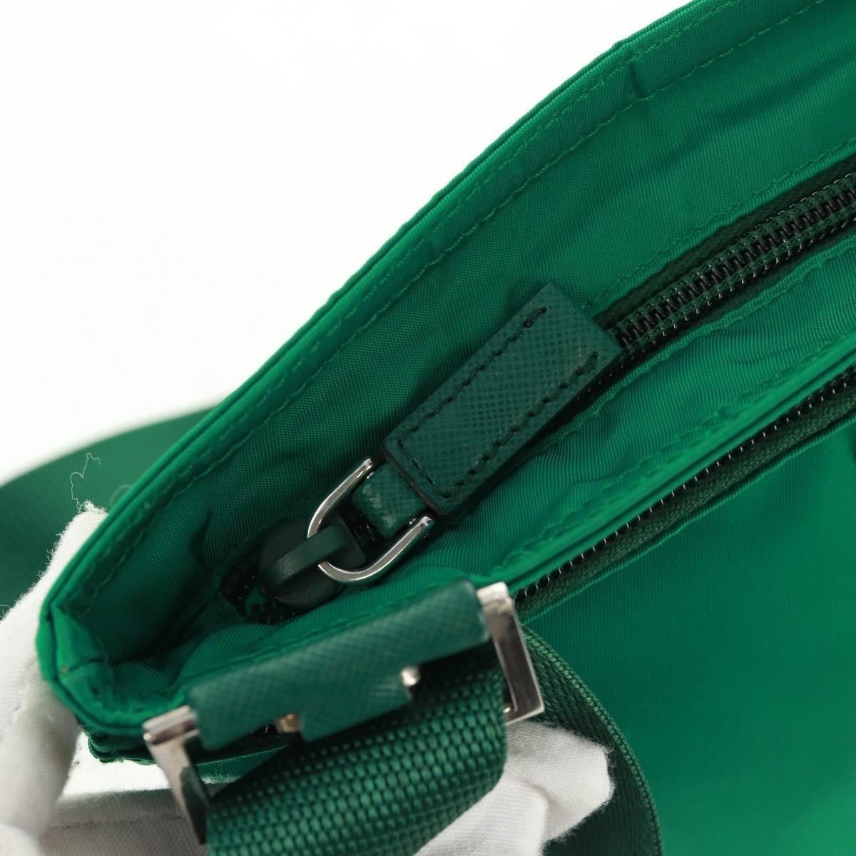 Prada PRADA Shoulder Bag Nylon Green Silver Auth 164302V Size ONE SIZE - 10 Thumbnail